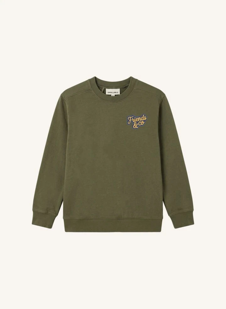 Smallable Kid - Favio Friends & Co Organik Pamuklu Sweatshirt | Verdigris
