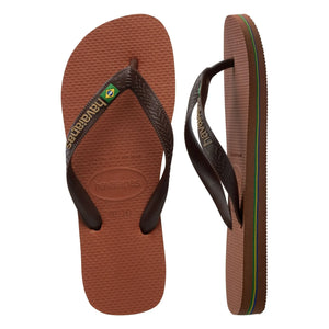 Havaianas - ब्राज़ील लोगो फ्लिप-फ्लॉप | भूरा