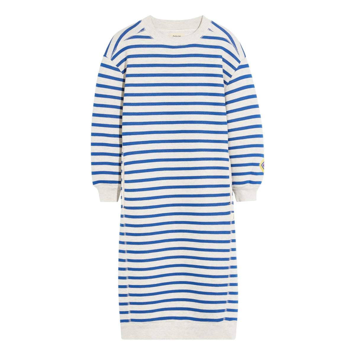 Bellerose - Fadola Marinière Sweat Elbise | Heather beyaz