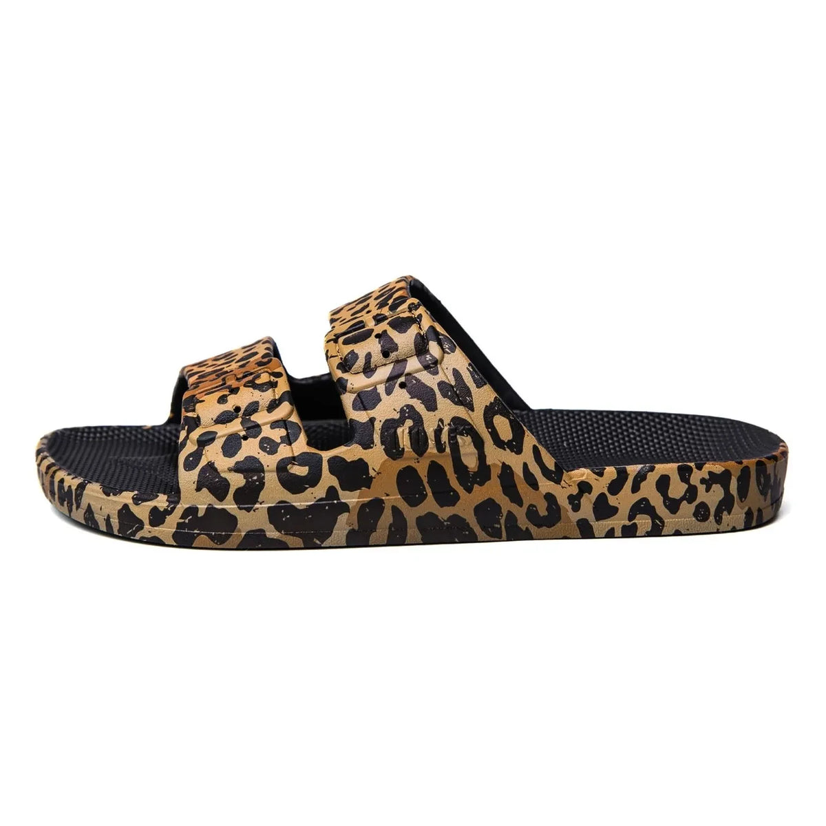 Freedom Moses - Fierce Leopard सैंडल | काला