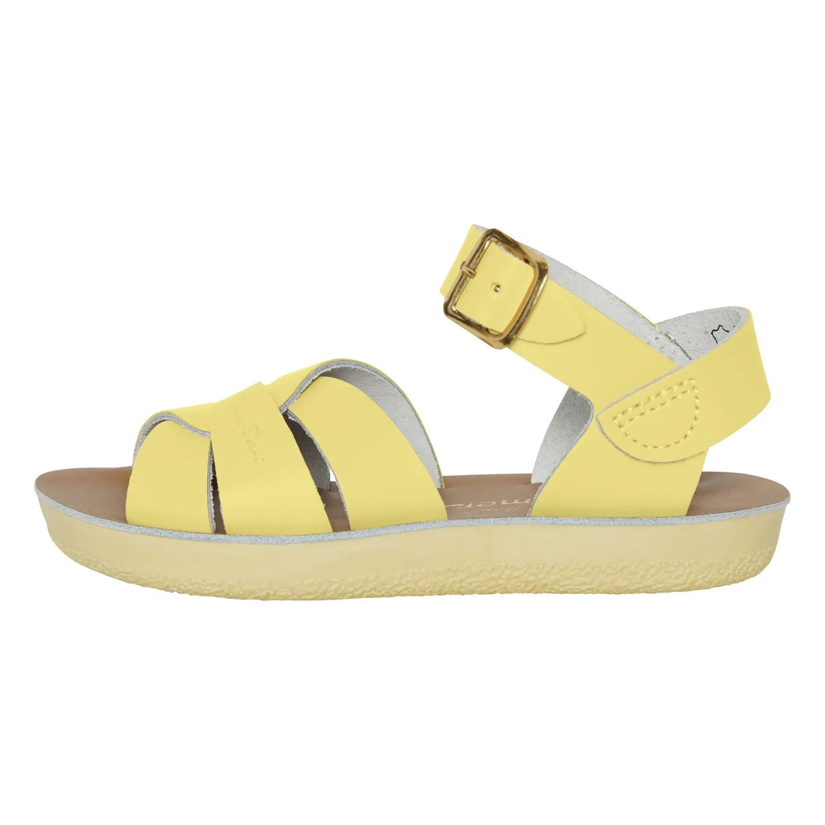 साल्ट-वॉटर - वाटरप्रूफ लेदर स्विमर सैंडल | हल्का पीला