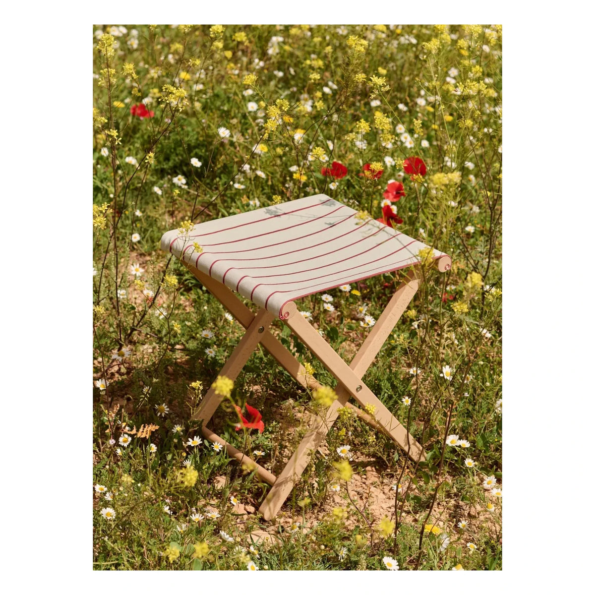 Hay - Outdoor Market Katlanır Tabure, Jasper Morrison | बेज