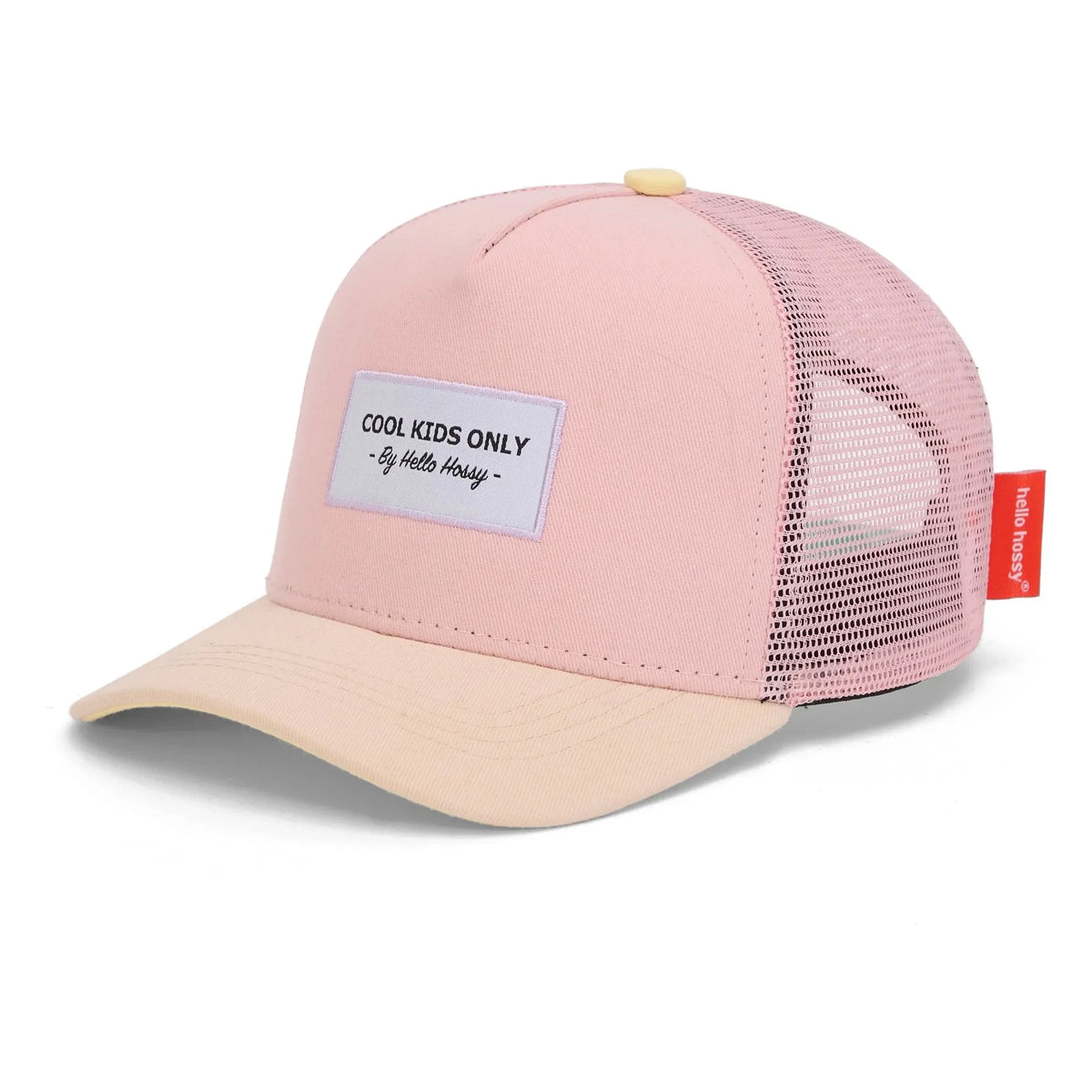 Hello Hossy - Trucker Mini Toz Pembe Kavisli Siperlikli Şapka | Toz pembe