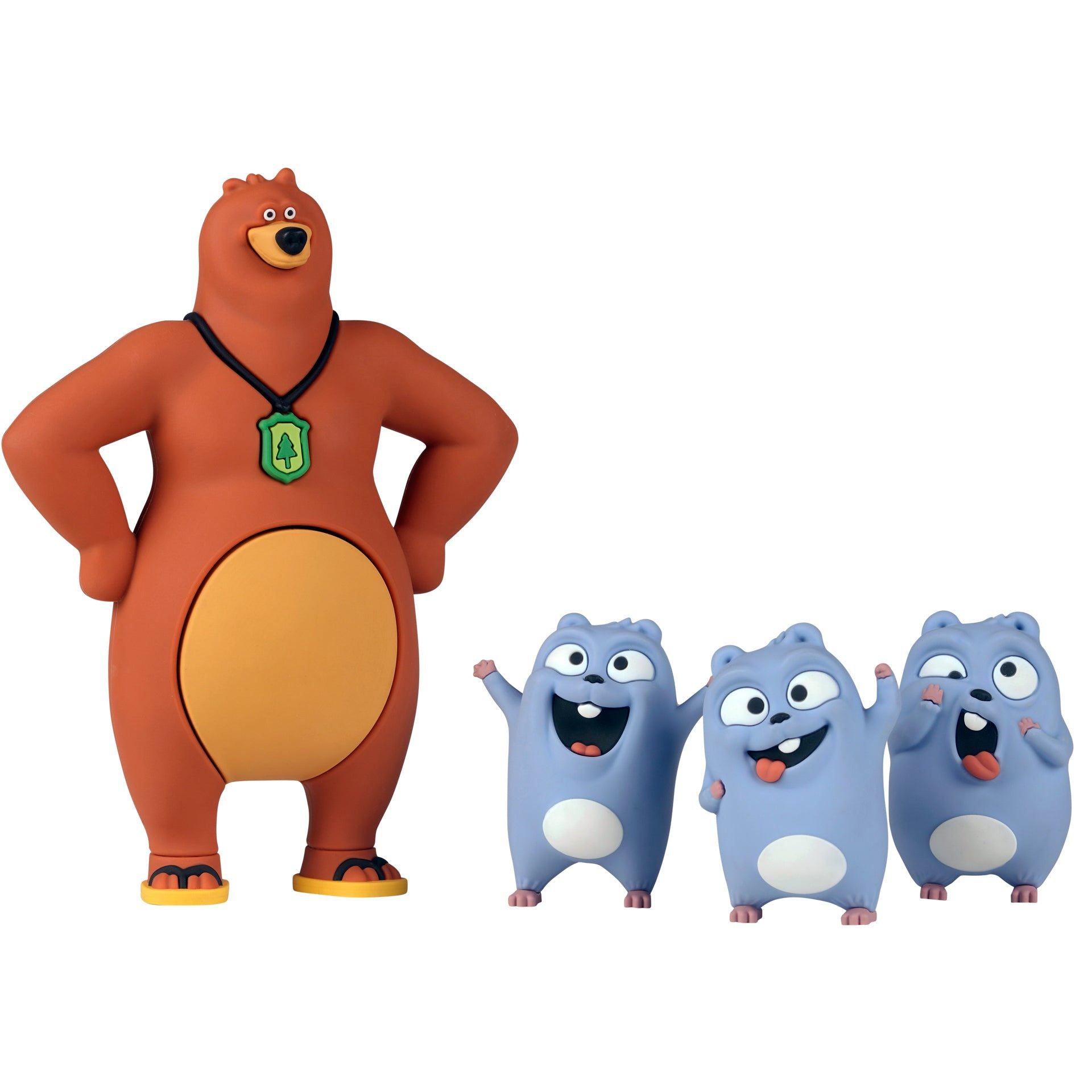 Grizzy ve Lemmingler - 4lü Figür Oyuncak Seti-Dinossi