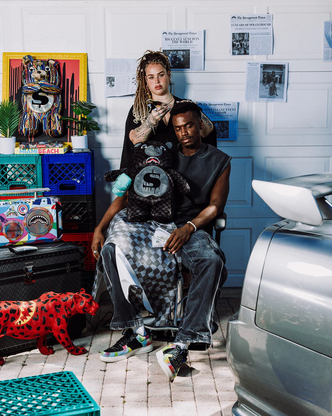 Sprayground - शार्क्स पैर आइस टेडी बैकपैक