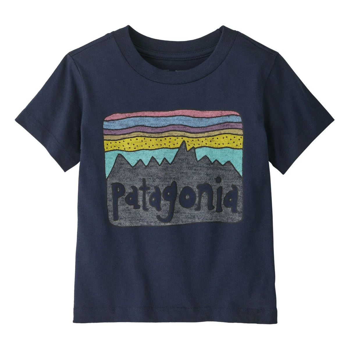 Patagonia - Fitz Roy Skies टी-शर्ट | गहरा नीला