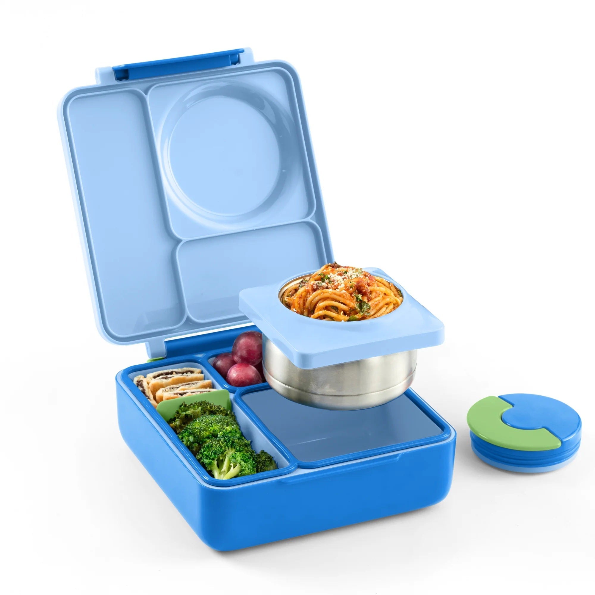 Omiebox - ताप इन्सुलेटेड समुद्री नीला बेंटो भोजन बॉक्स