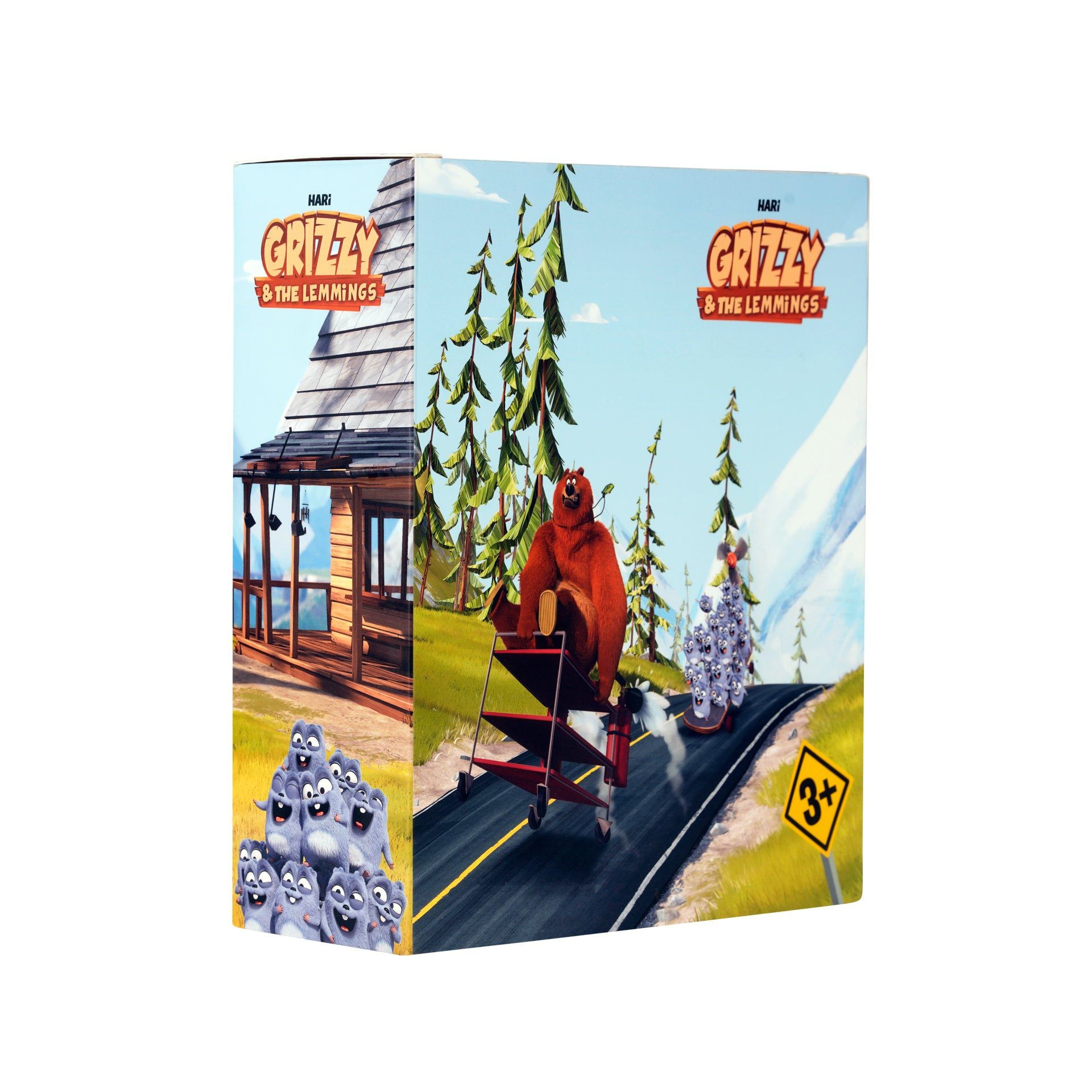 Grizzy ve Lemmingler - 4lü Figür Oyuncak Seti-Dinossi