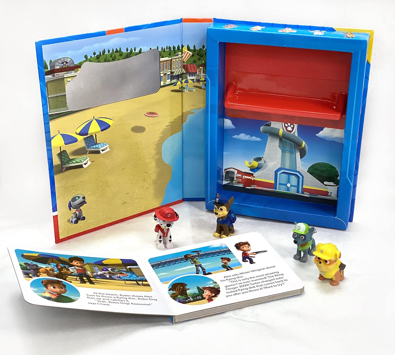 Phidal - पाव पेट्रोल टेटल टेल्स फिगर खिलौना के साथ अंग्रेज़ी गतिविधि और कहानी पुस्तक