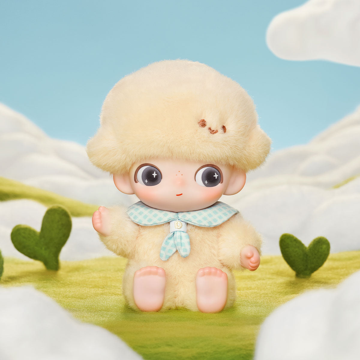 पॉप मार्ट - ओरिजिनल DIMOO न्यू लाइफ जर्नल सीरीज़ विनाइल प्लश बेबी सरप्राइज ब्लाइंड पैकेट