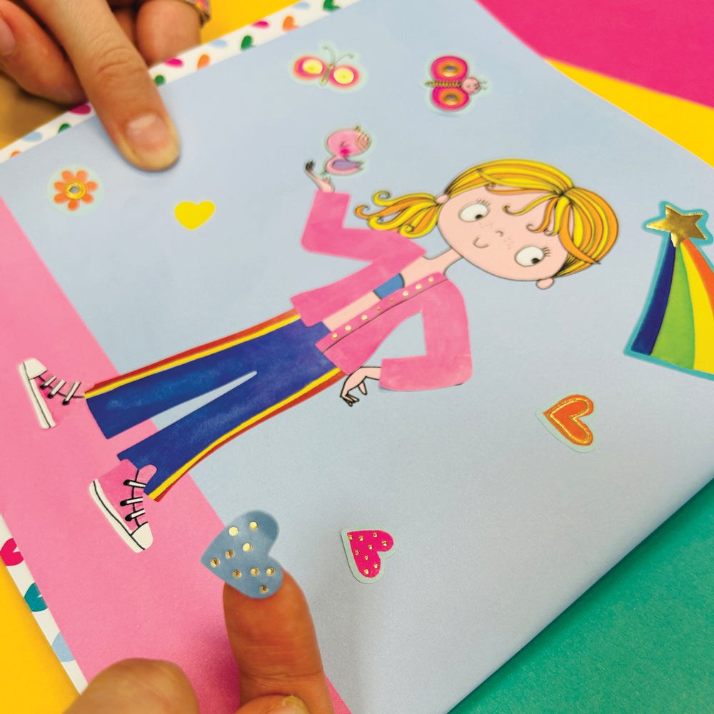 Rachel Ellen - Grl Pwr स्टिकर स्टेज पेंटिंग और गतिविधि पुस्तक