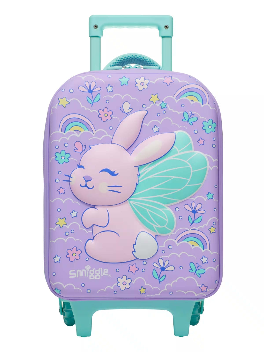 Smiggle - ब्लास्ट ऑफ जूनियर प्रीस्कूल और डेकेयर व्हील्ड सूटकेस