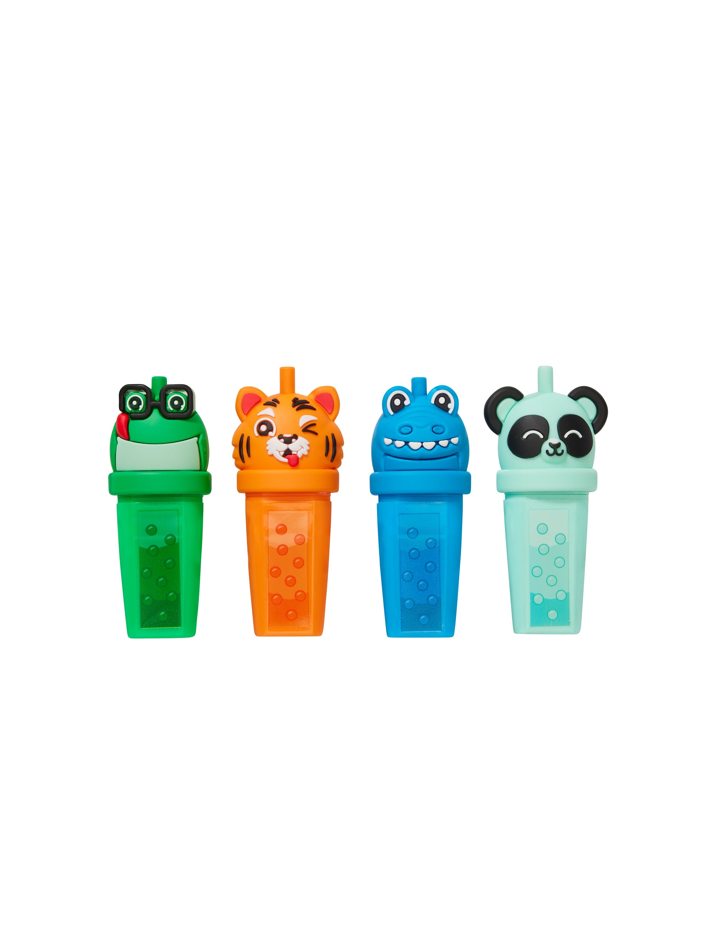 Smiggle - बबल टाइम फॉस्फोरलू हाईलाइटर 4लू कलम सेटि