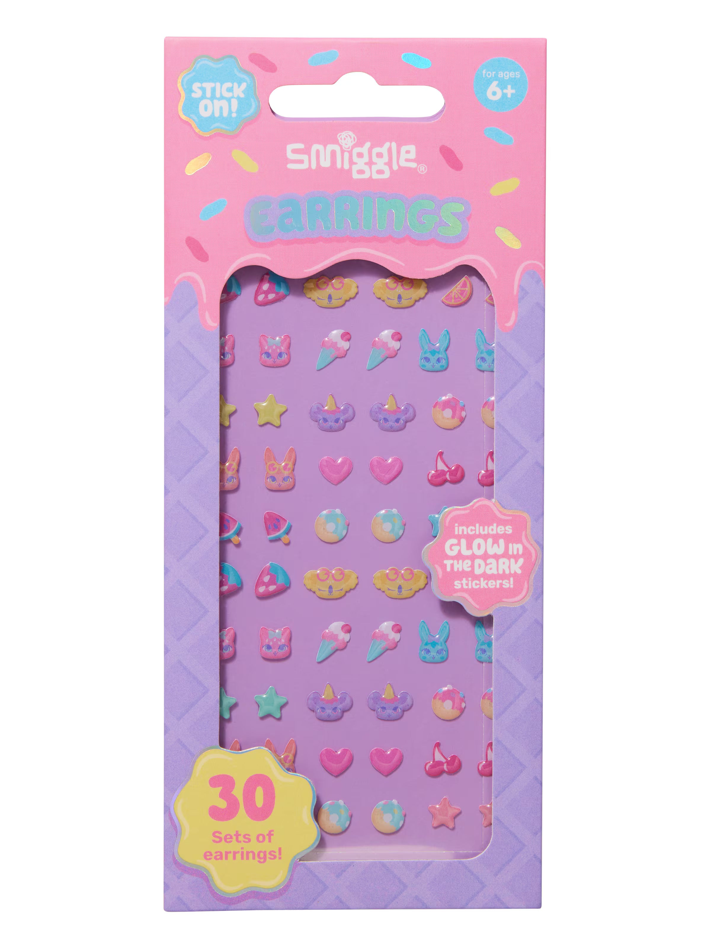 Smiggle - Çocuk Tırnak Sticker - Dinossi
