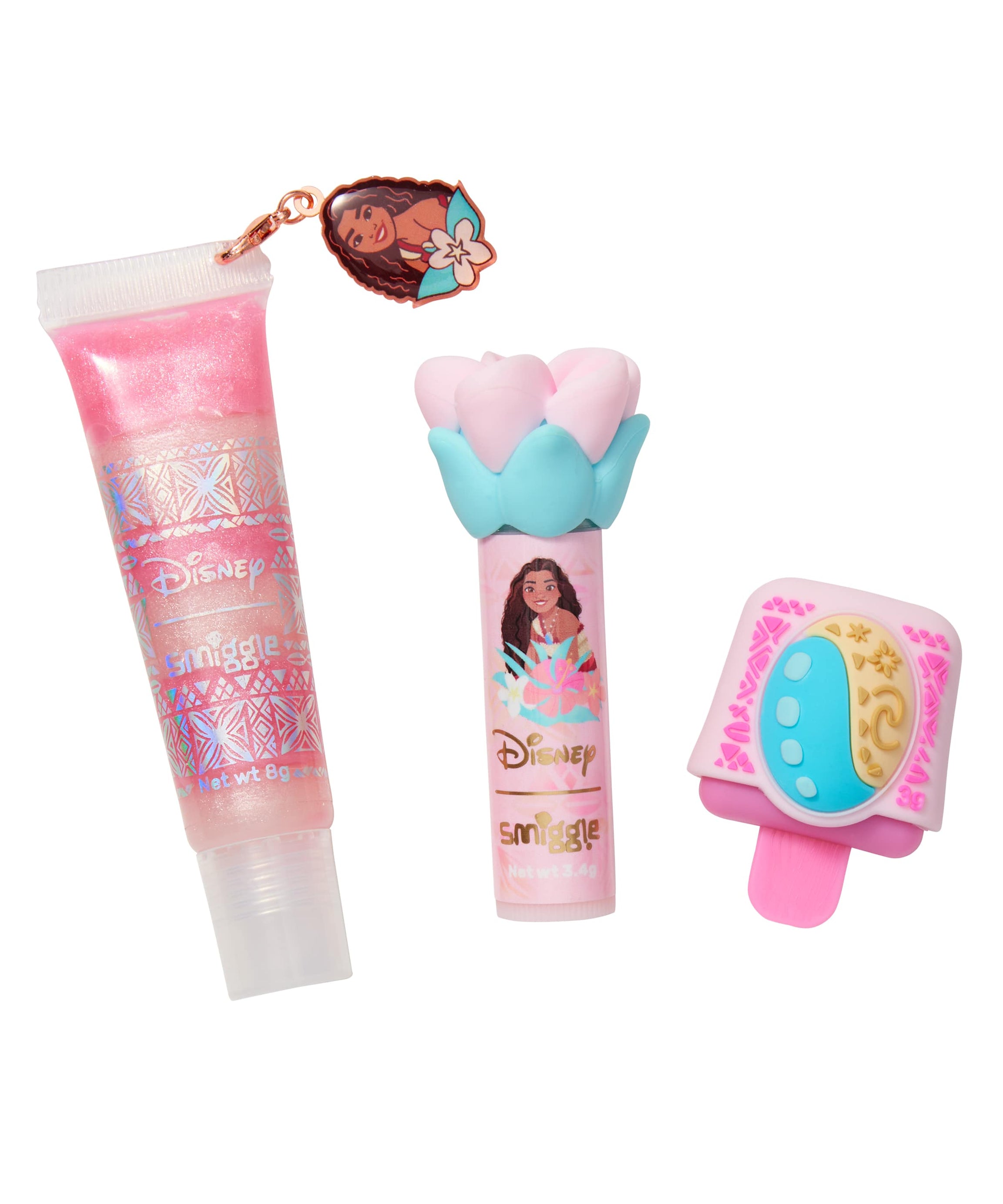 Smiggle - Disney Moana बच्चों के लिए उपहार लिप केयर सेट