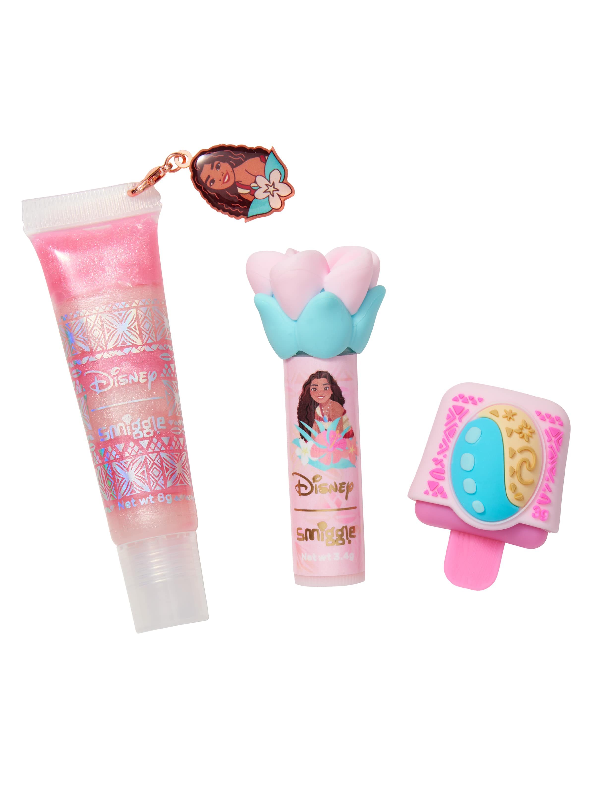 Smiggle - Disney Moana बच्चों के लिए उपहार लिप केयर सेट