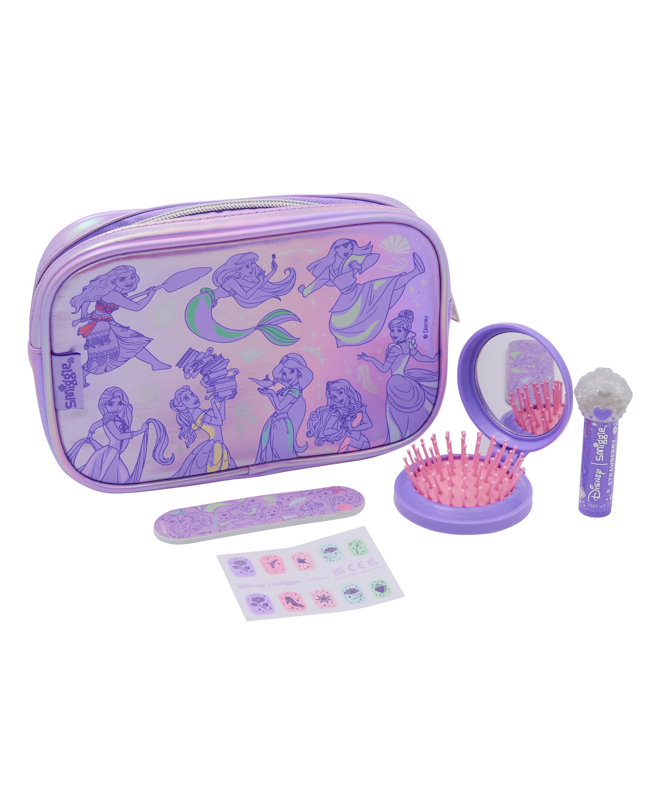 Smiggle - Disney राजकुमारी सुंदरता देखभाल सेट और बैग