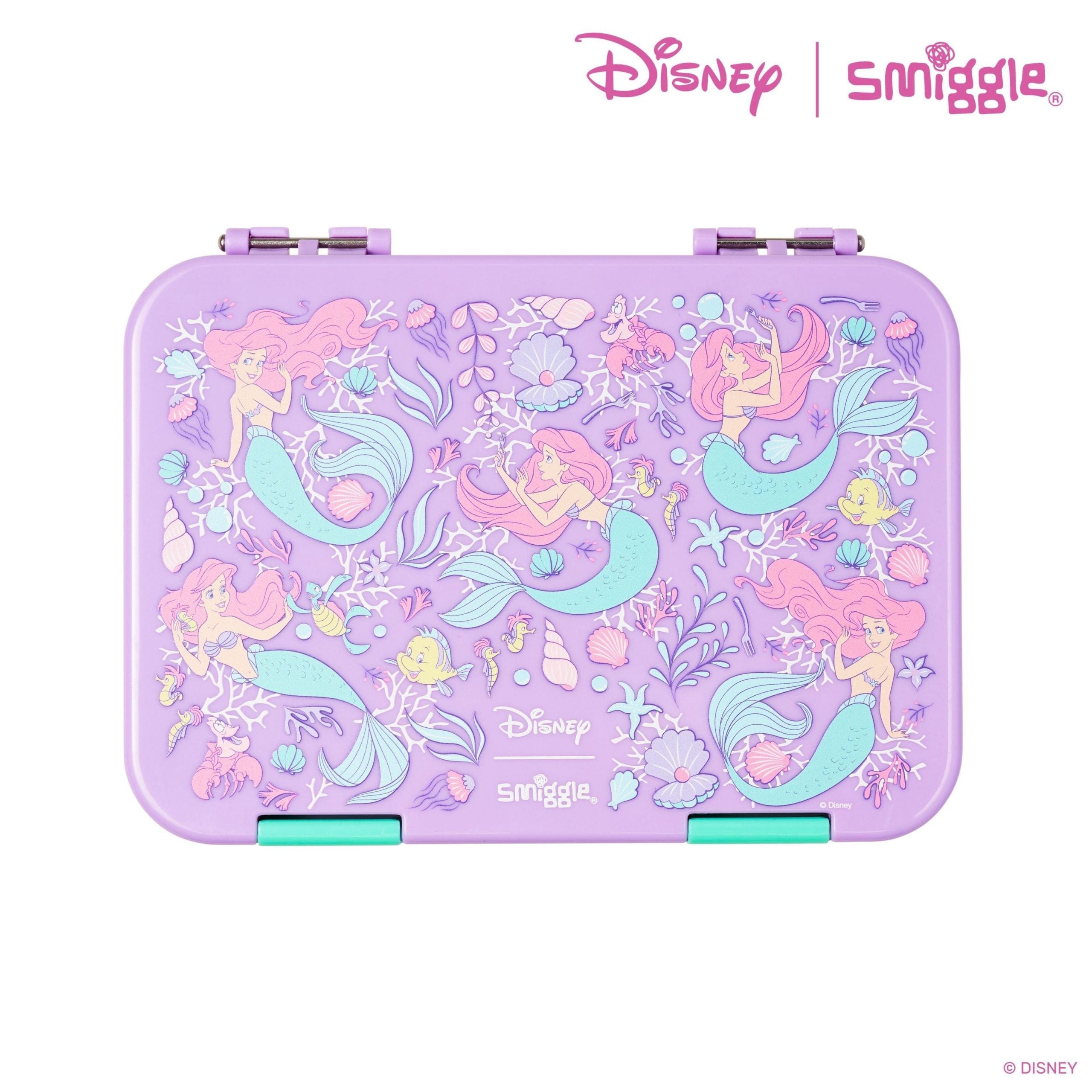 Smiggle - Disney राजकुमारी मध्यम आकार का बेंटो लंच बॉक्स
