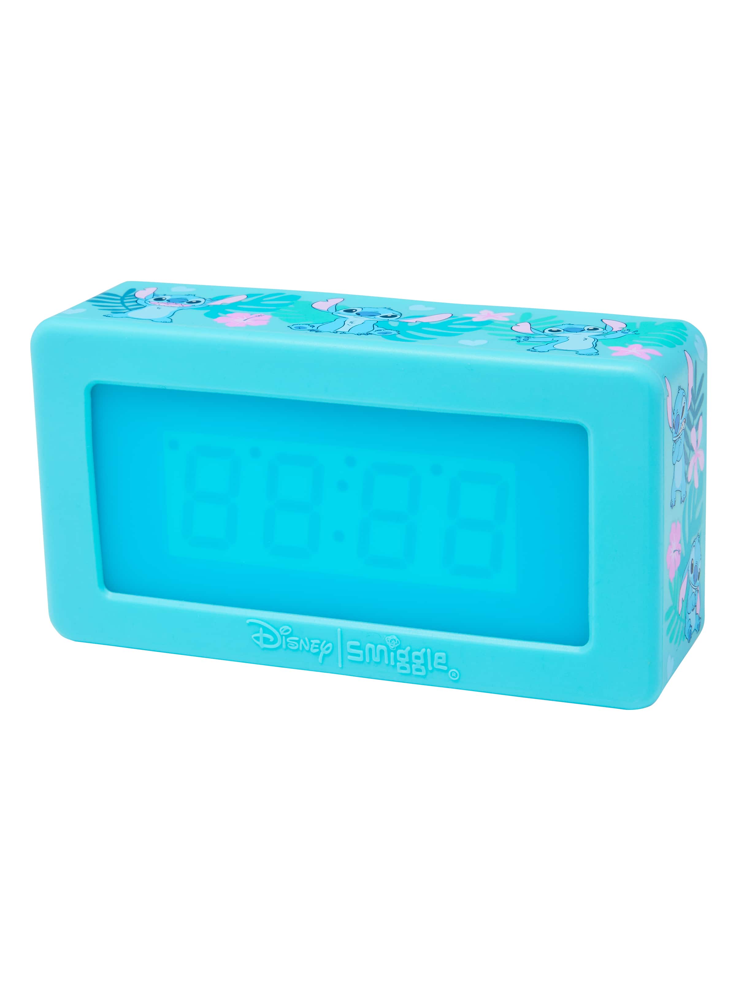 Smiggle - Disney Stitch ध्वनि सक्रिय डिजिटल मेज घड़ी