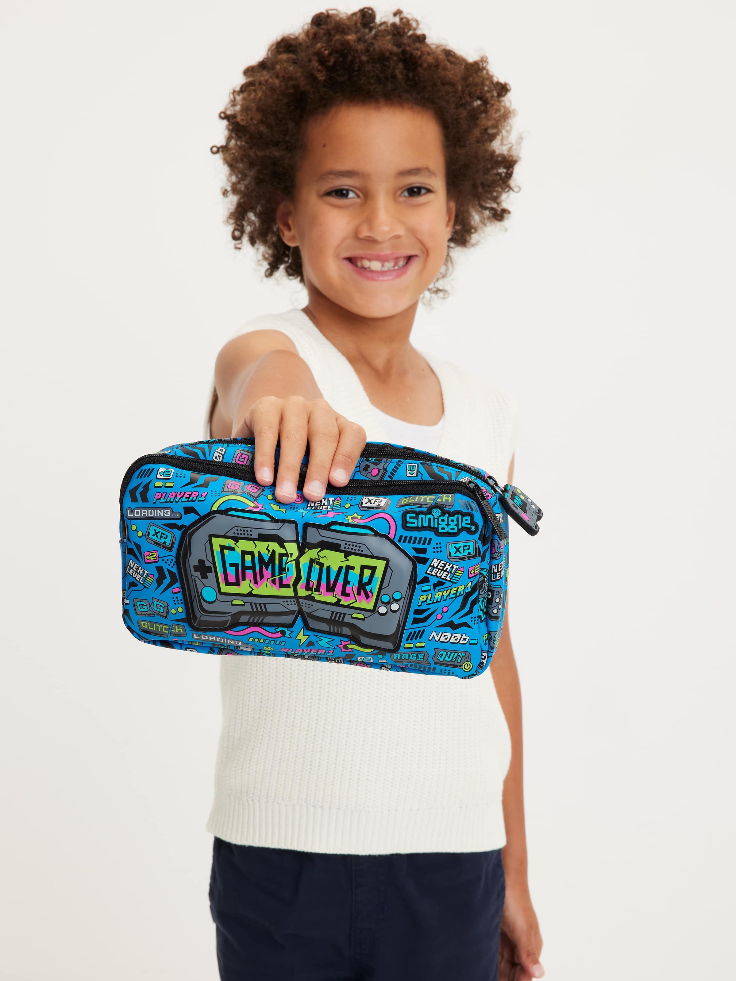 Smiggle - Eclipse डबल कम्पार्टमेंट पेंसिल बॉक्स