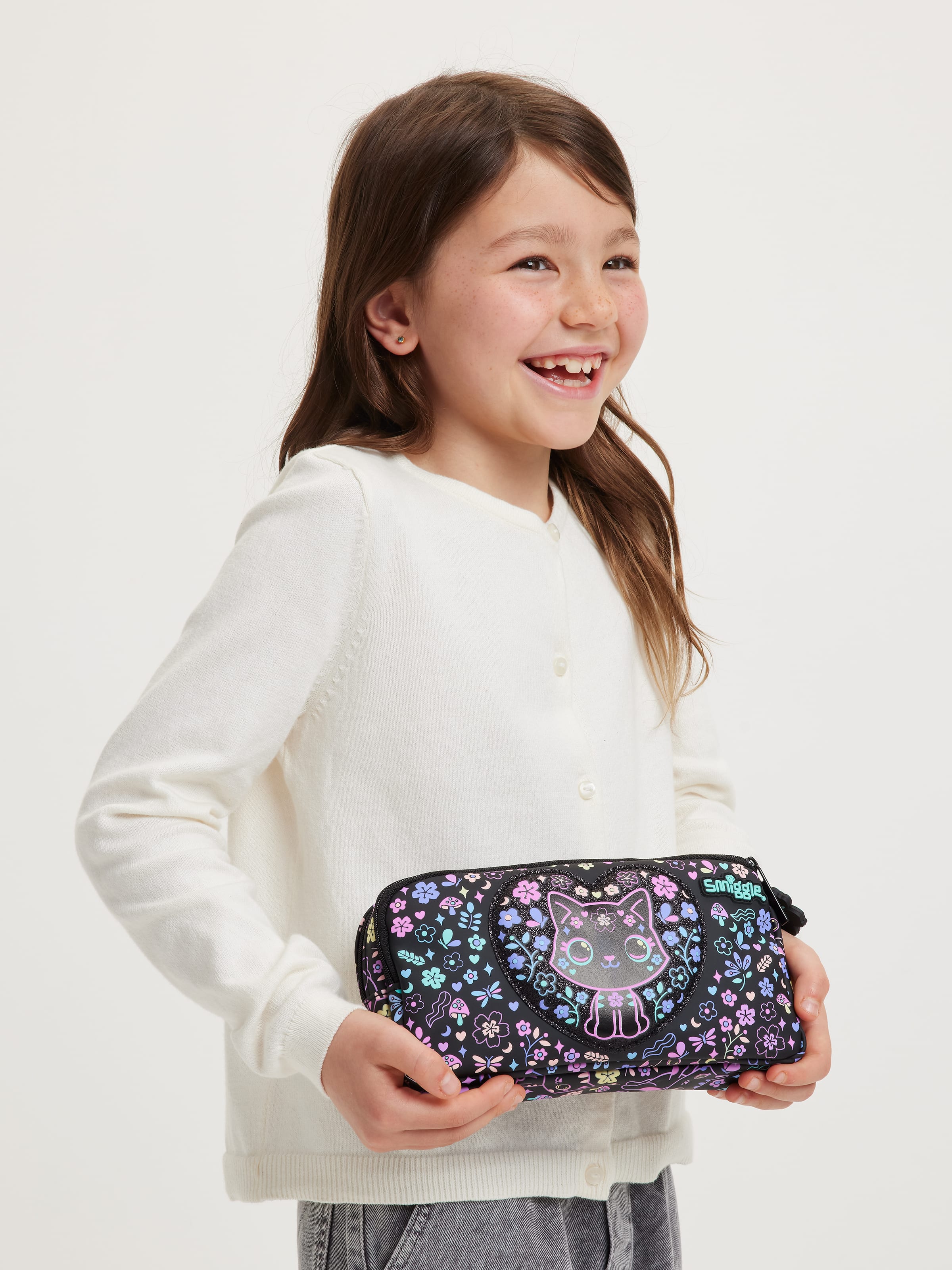 Smiggle - Eclipse डबल कम्पार्टमेंट पेंसिल बॉक्स