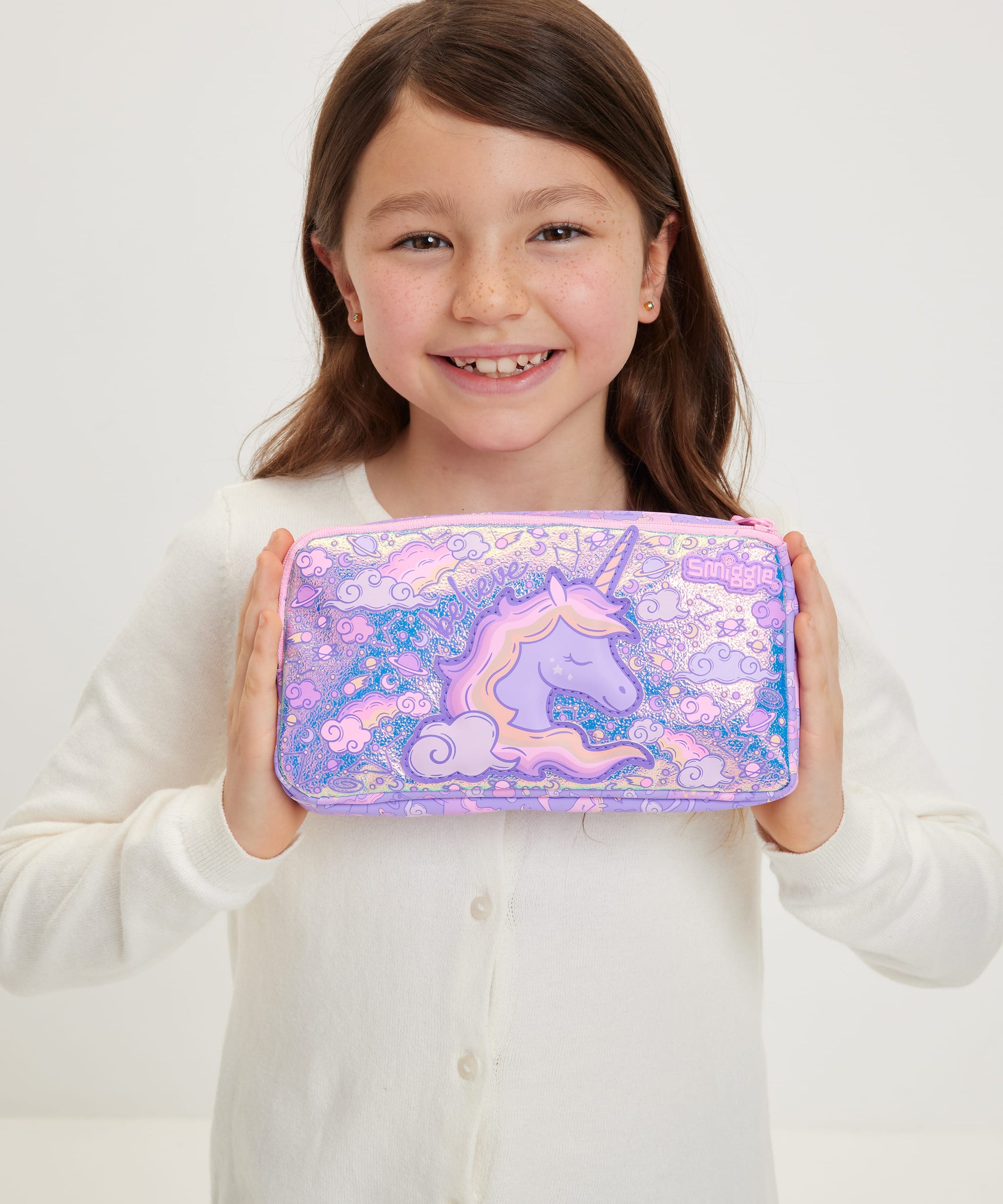 Smiggle - Eclipse डबल कम्पार्टमेंट पेंसिल बॉक्स