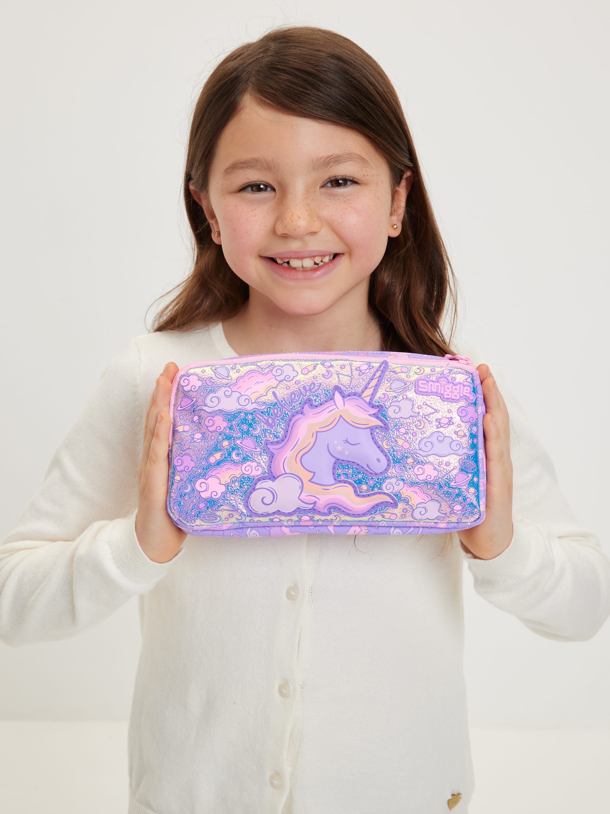 Smiggle - Eclipse डबल कम्पार्टमेंट पेंसिल बॉक्स