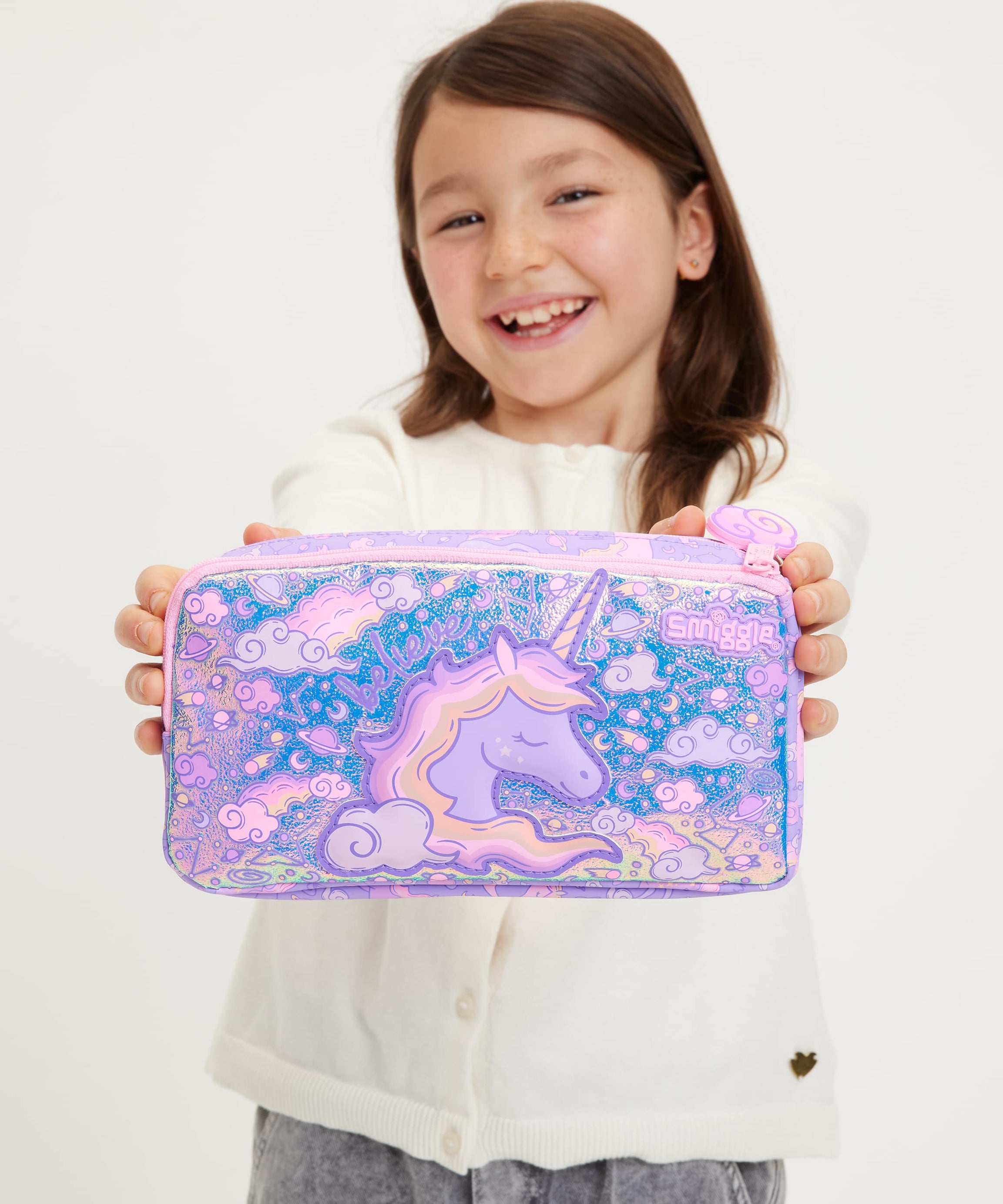 Smiggle - Eclipse डबल कम्पार्टमेंट पेंसिल बॉक्स