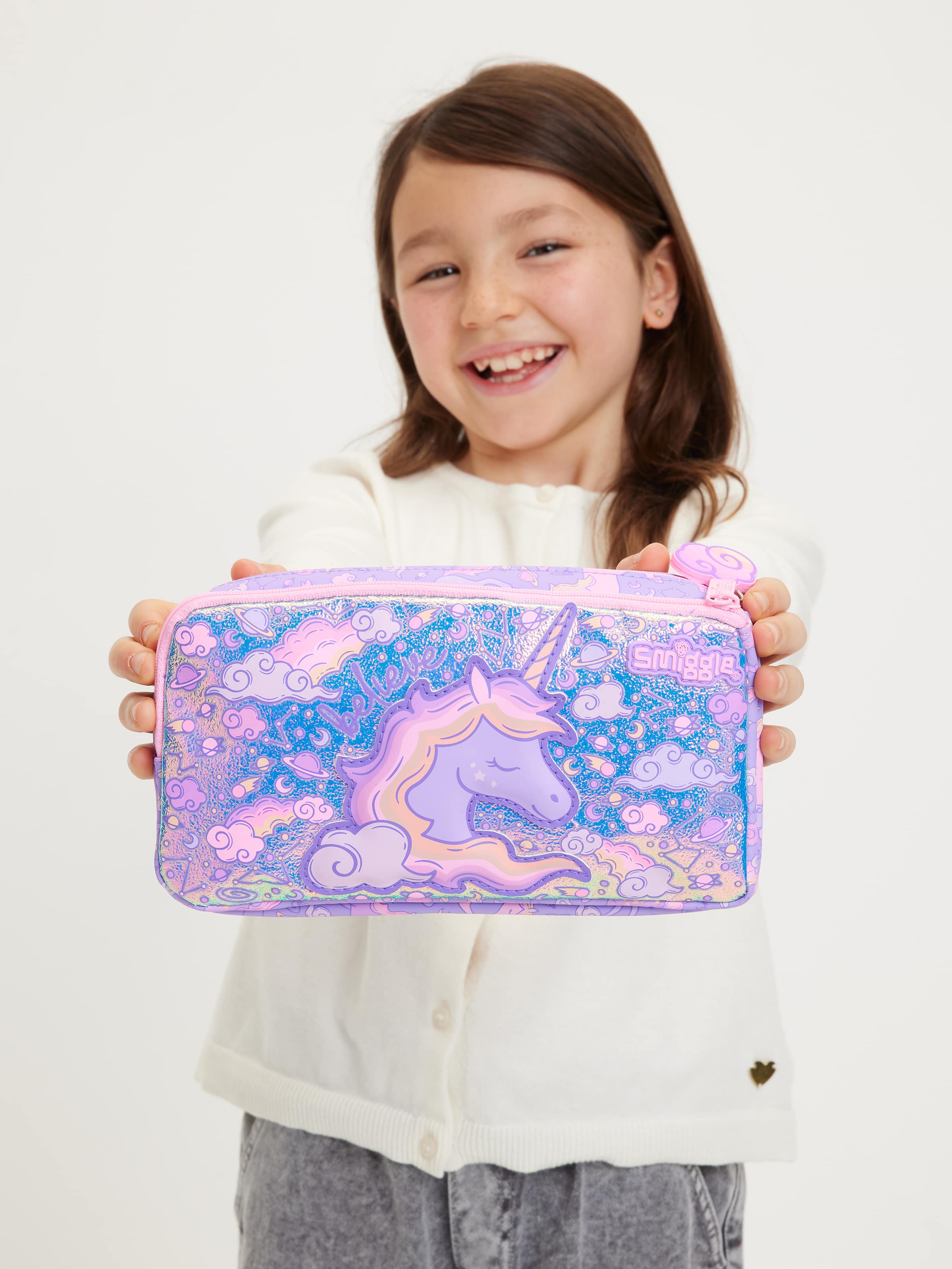 Smiggle - Eclipse डबल कम्पार्टमेंट पेंसिल बॉक्स