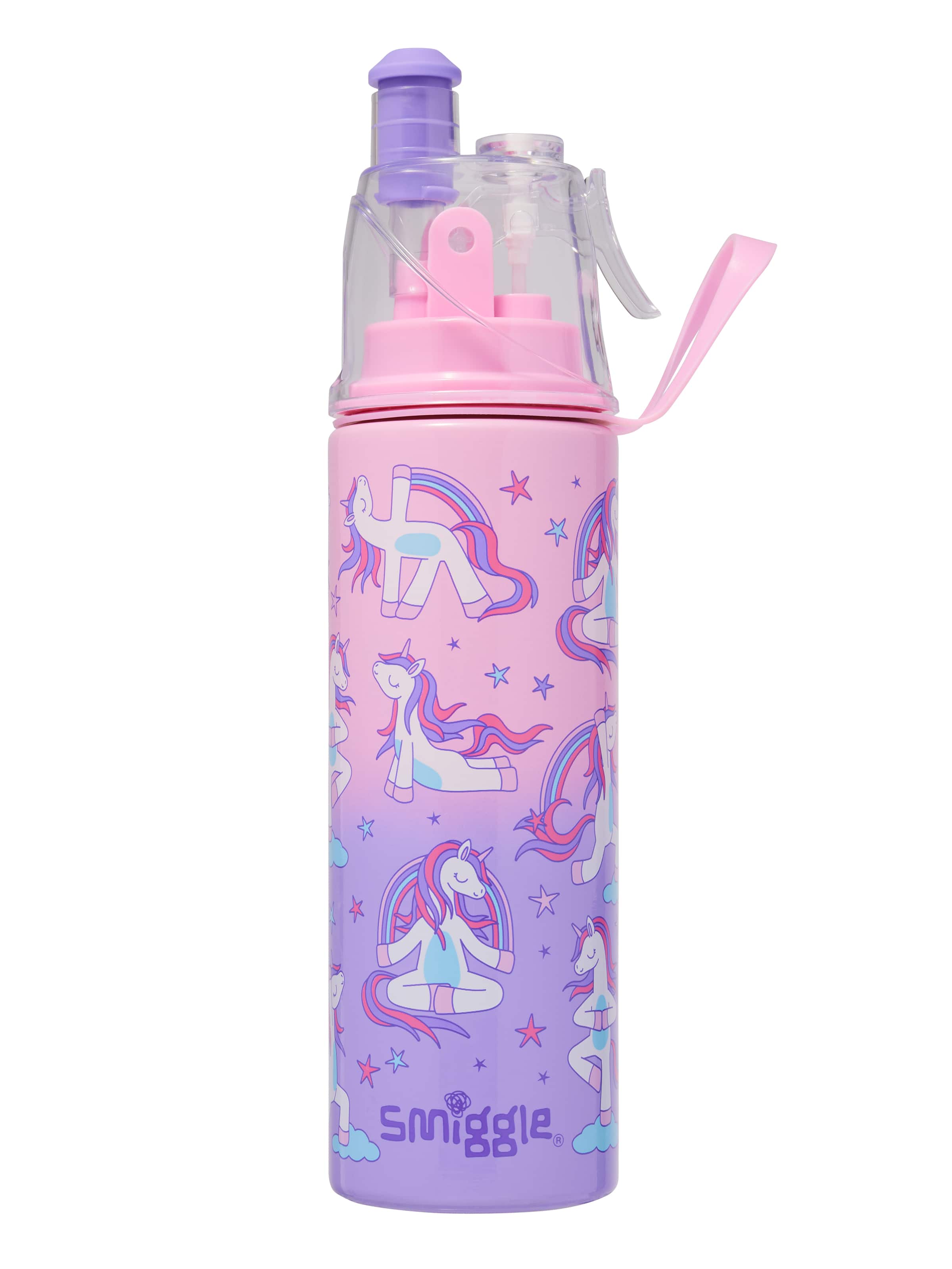 Smiggle - एनर्जाइज़ पानी स्प्रेयर 500ML स्टील बॉटल