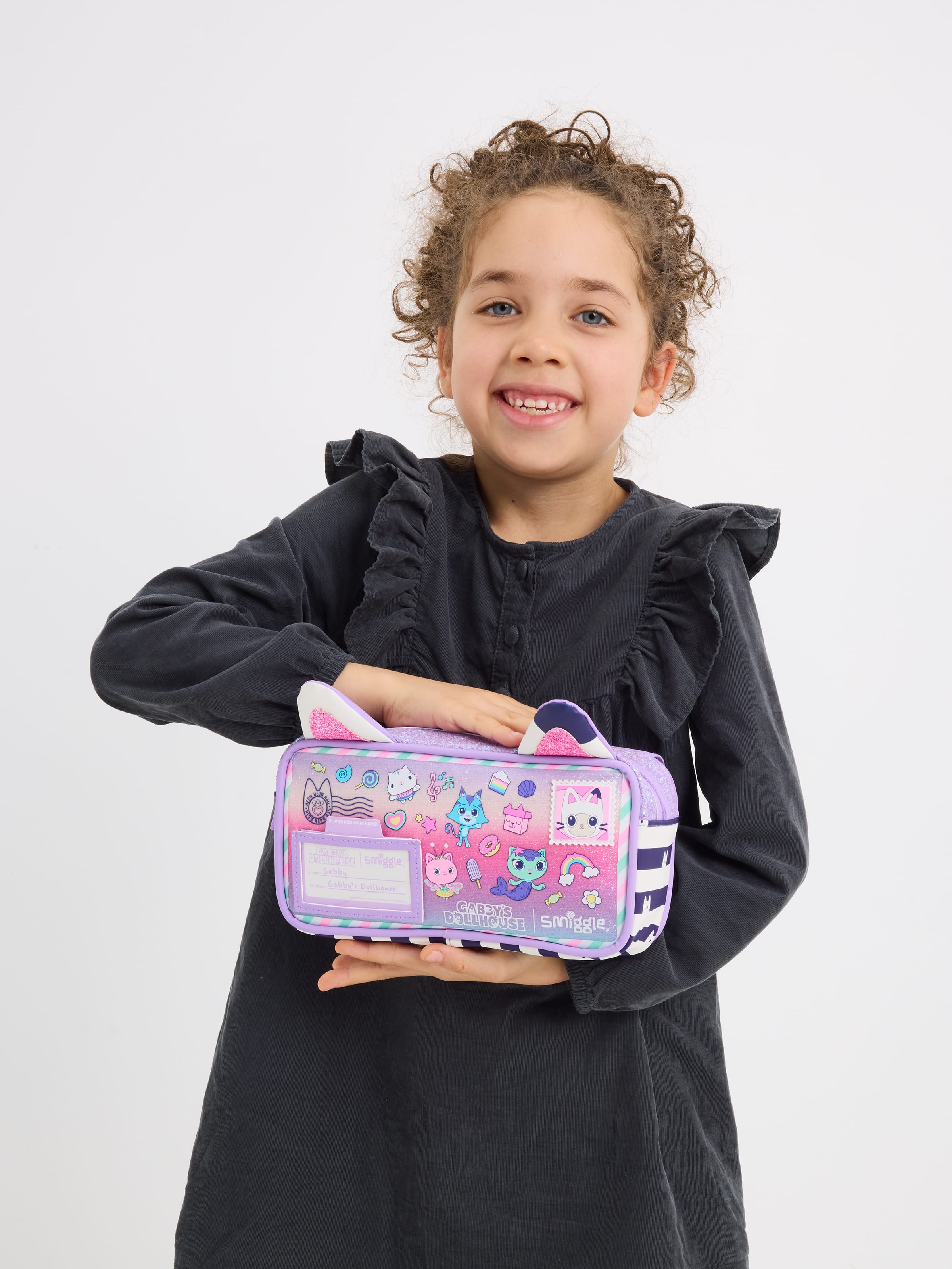 Smiggle - Gabbys Dollhouse Eğlenceli Kalem Kutusu - Dinossi