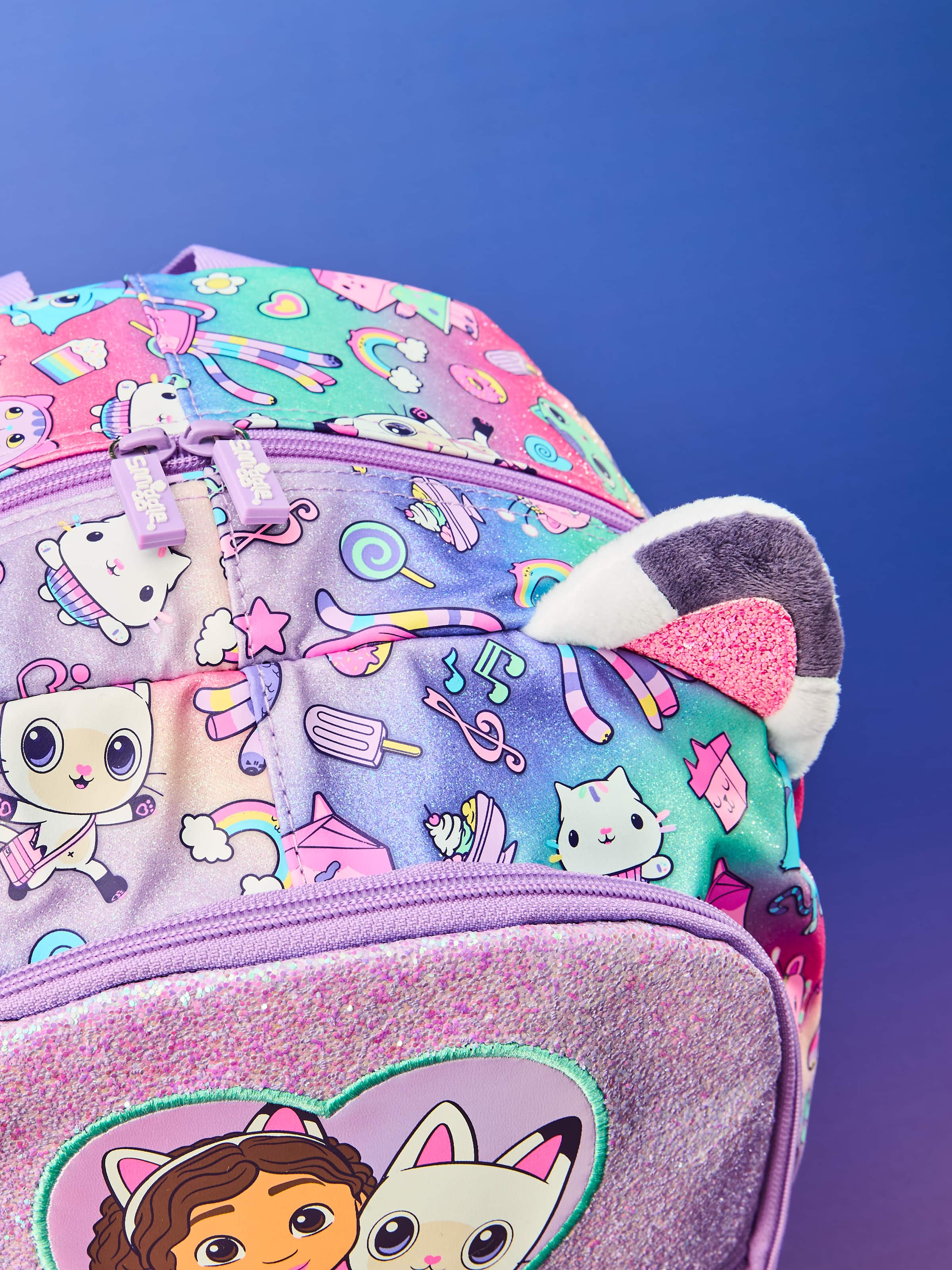 Smiggle - Gabbys Dollhouse Klasik Okul Sırt Çantası - Dinossi