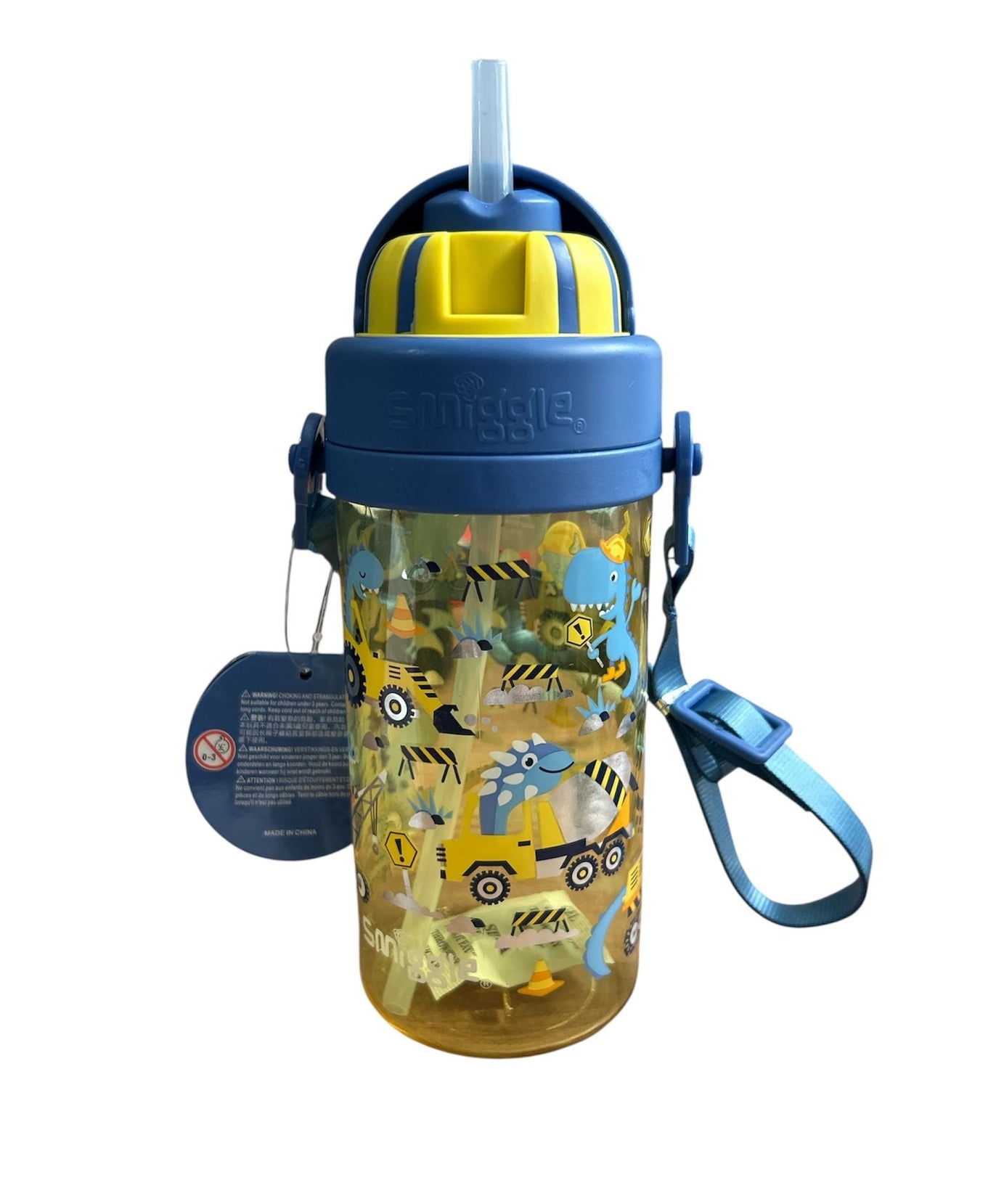 Smiggle - ला ला टिनी टिनी 400 ML BPA मुक्त गुप्त पाइप वाली बोतल