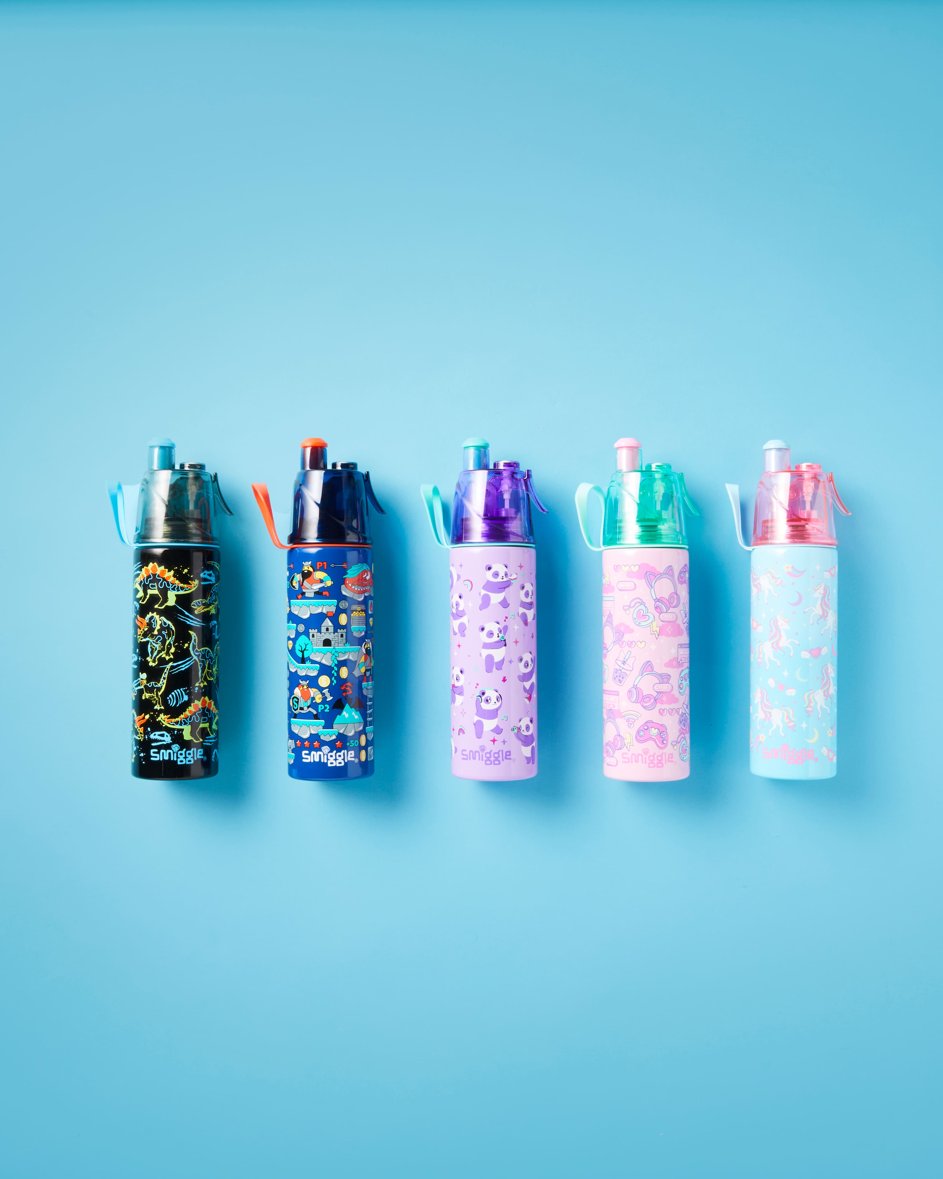 Smiggle - Livin पानी छिड़कने वाला 500ML स्टील की बोतल