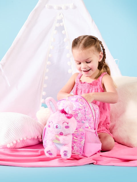 Smiggle - आउट एंड अबाउट हटाने योग्य खिलौना वाला डेकेयर स्कूल बैग