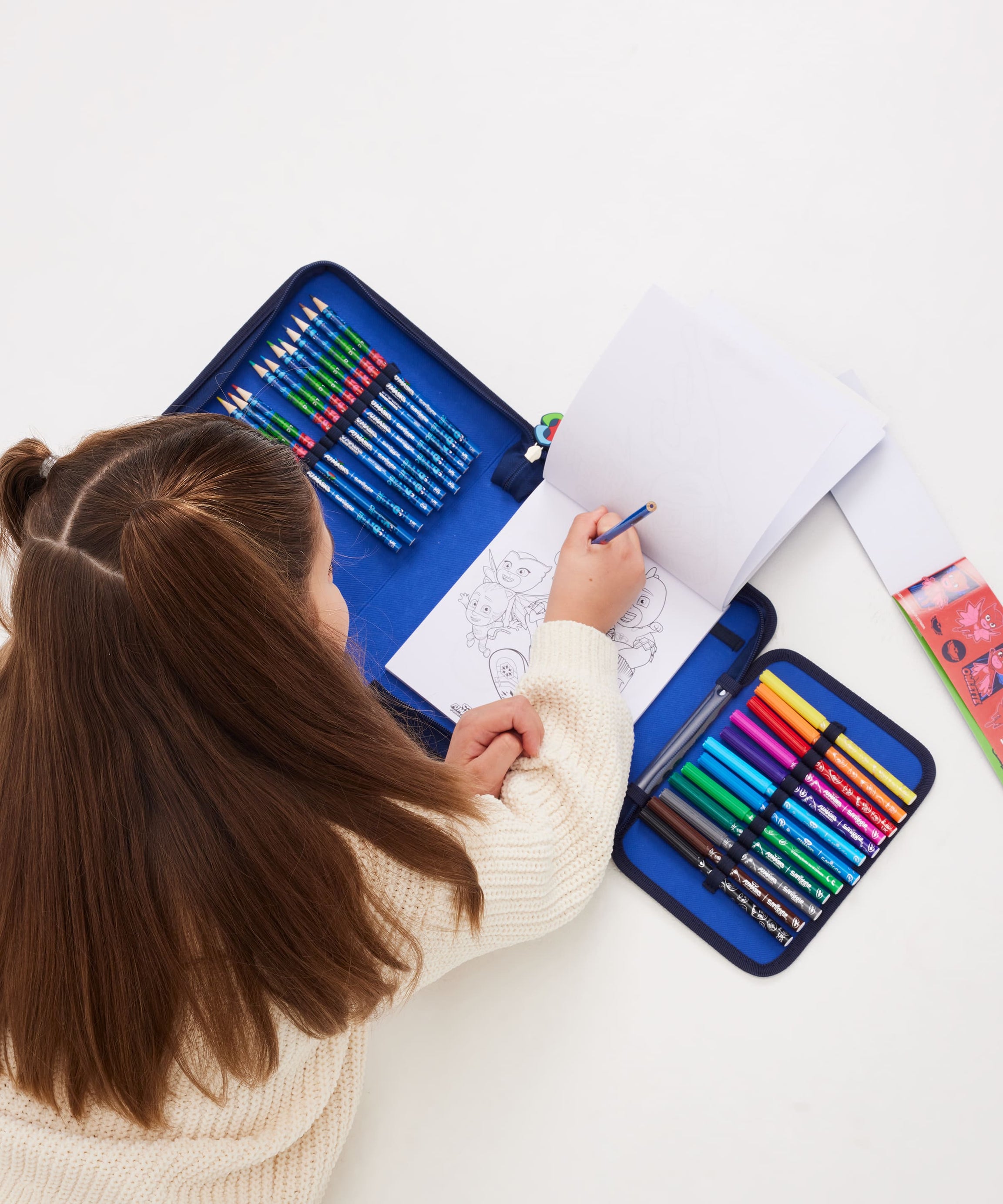 Smiggle - PJ Mask स्टेशनरी सेट और पेंसिल बॉक्स