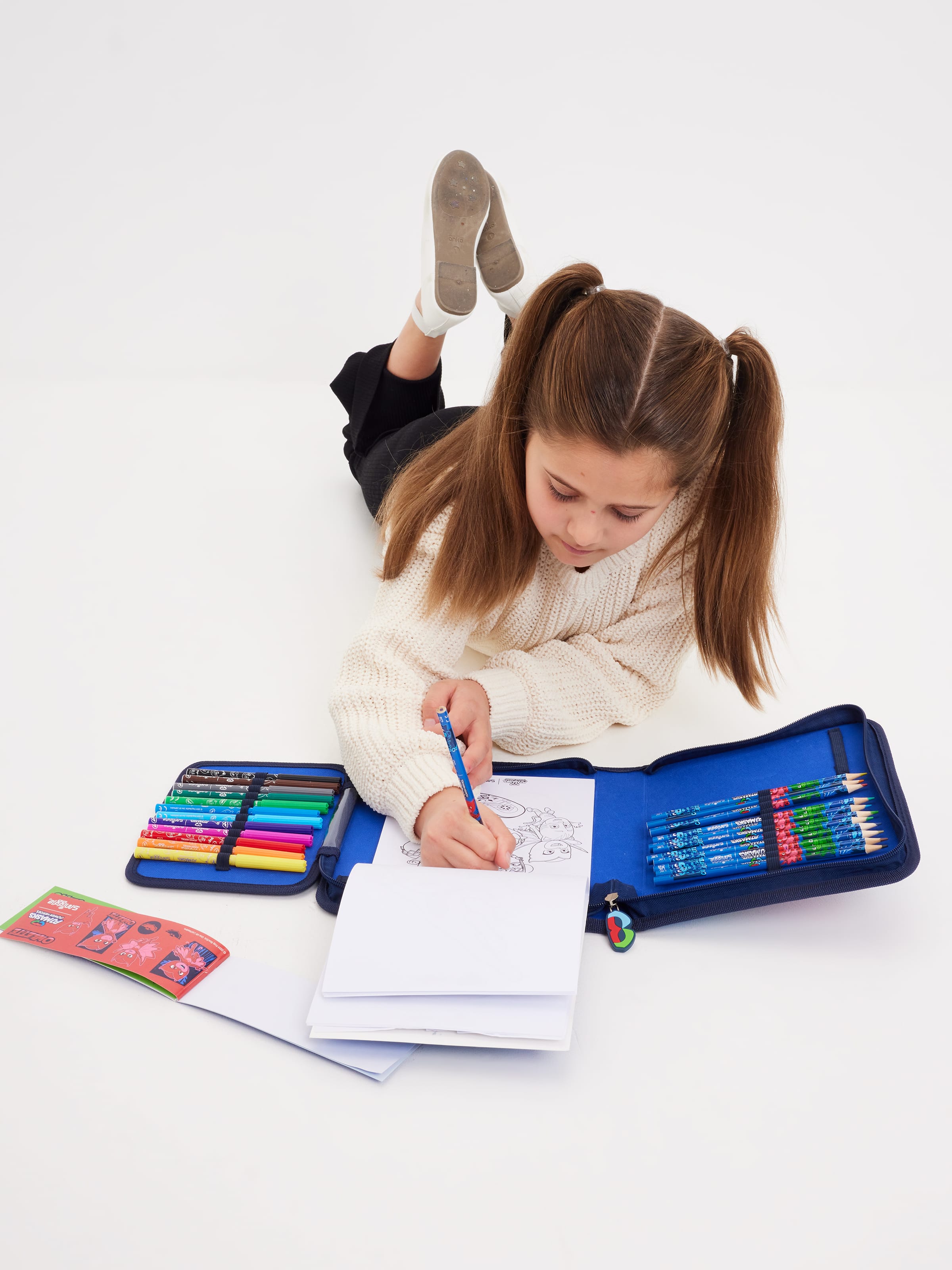 Smiggle - PJ Mask स्टेशनरी सेट और पेंसिल बॉक्स