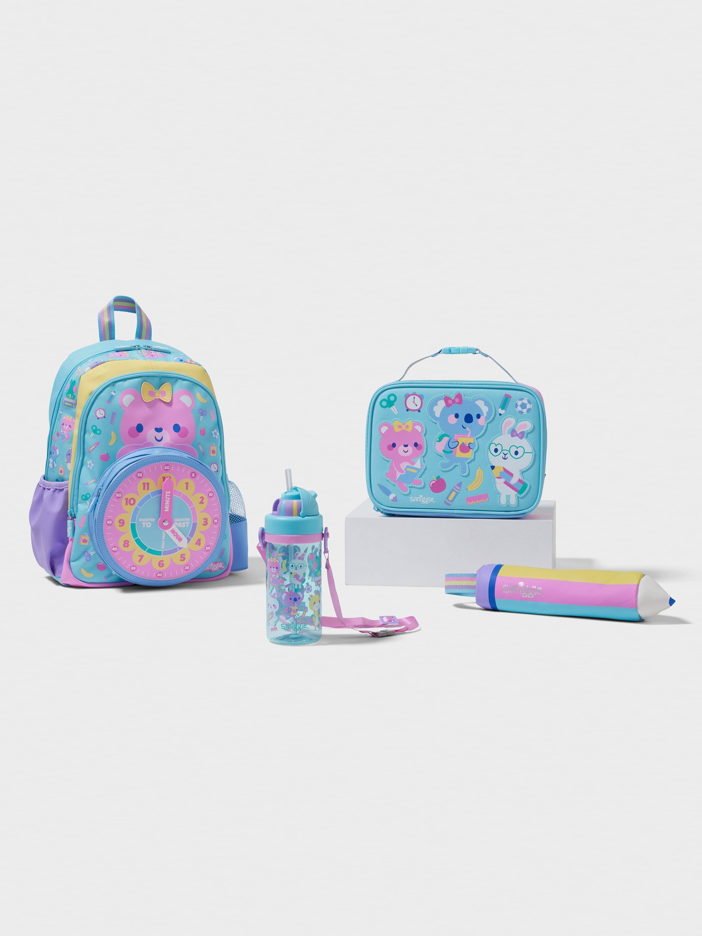 Smiggle - रेडी 4lü प्रीस्कूल और डेकेयर स्कूल बैग सेट