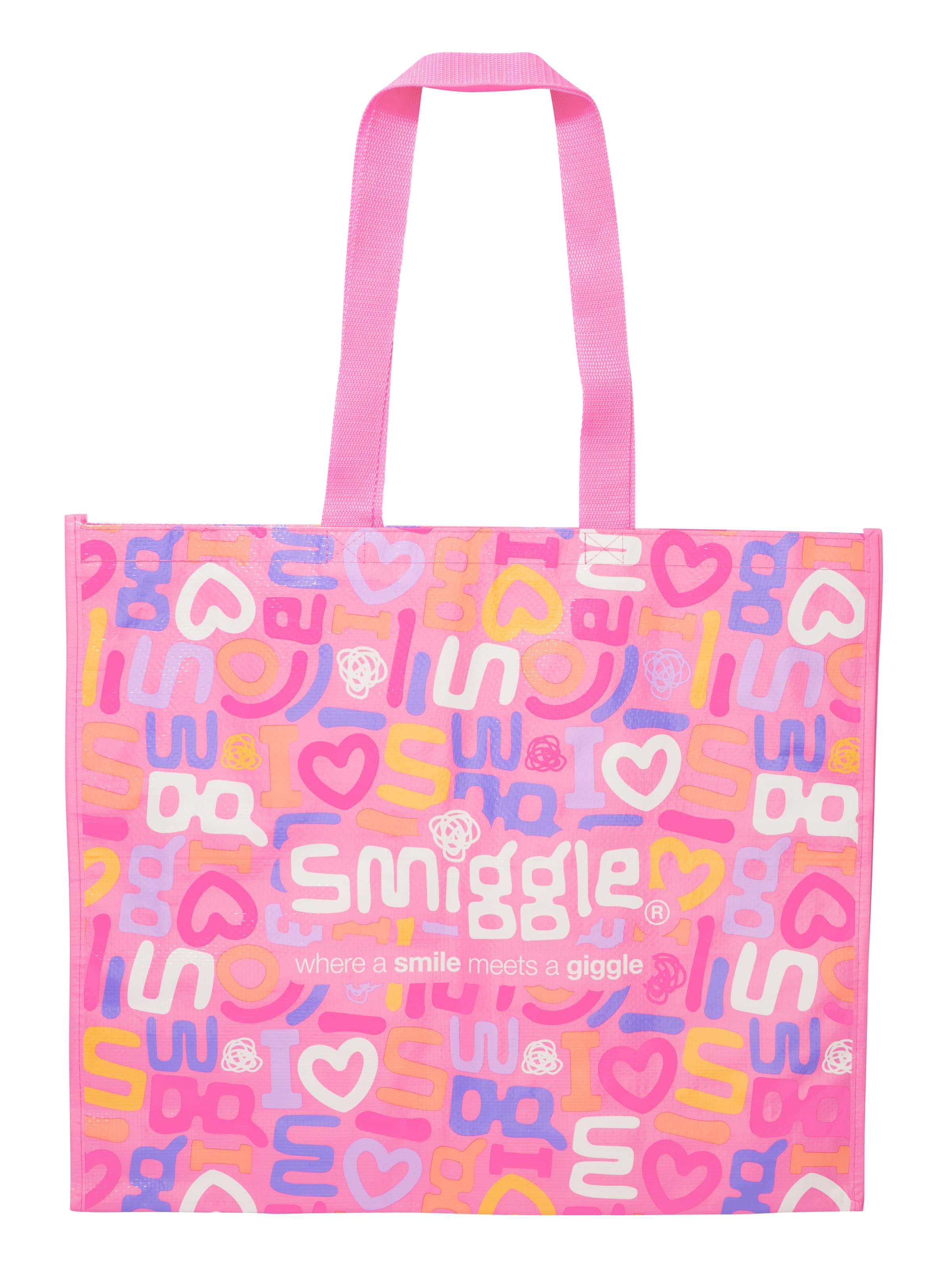 Smiggle - Smiggler पुन: उपयोग योग्य बड़ा हैंडबैग