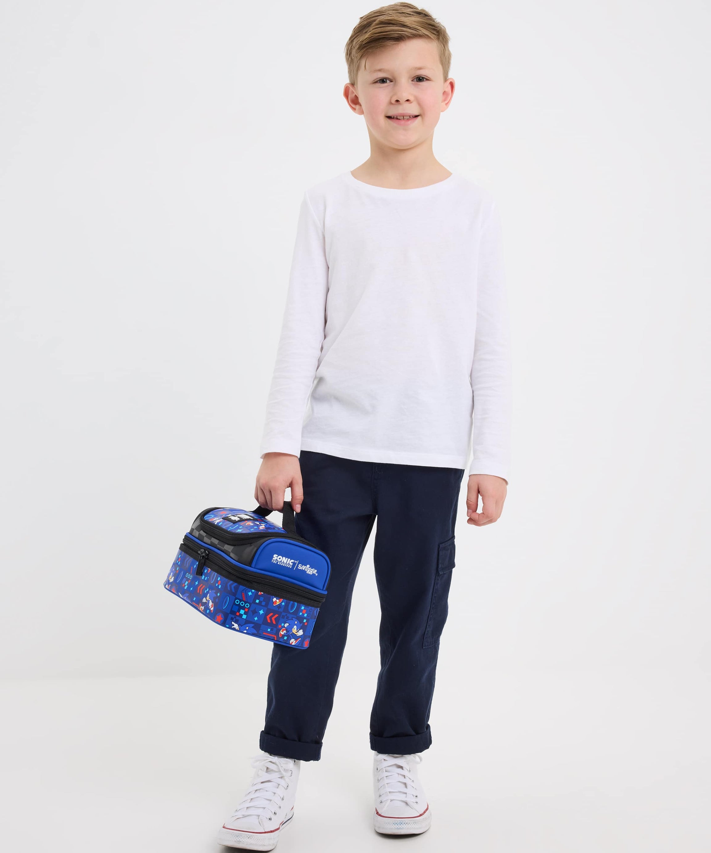 Smiggle - सोनिक डबल लेयर लंच बैग