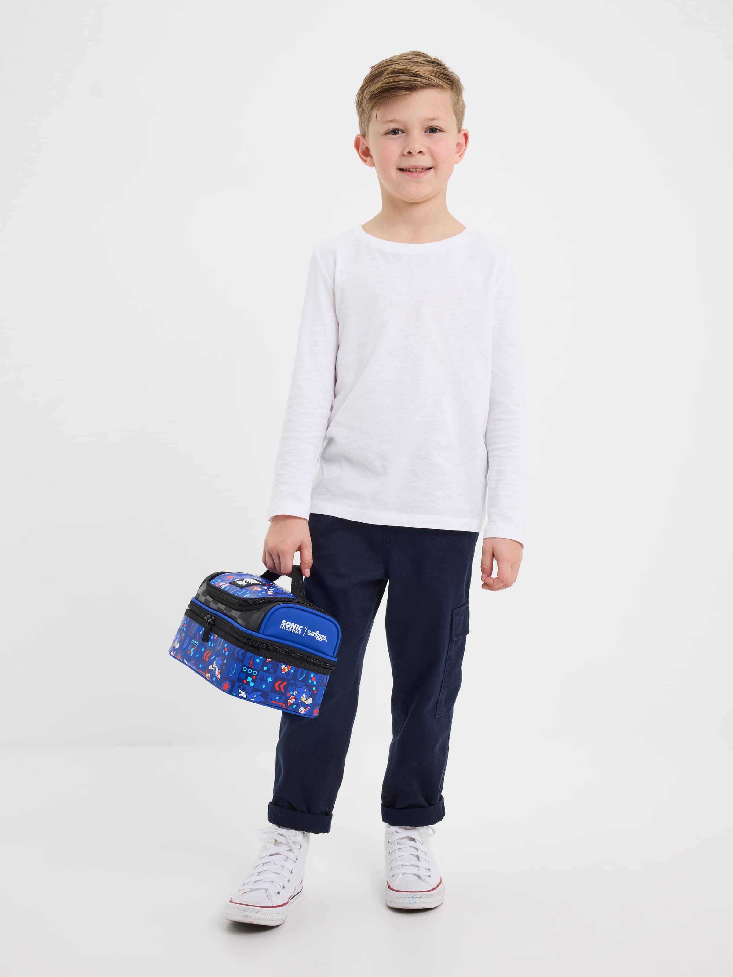 Smiggle - सोनिक डबल लेयर लंच बैग