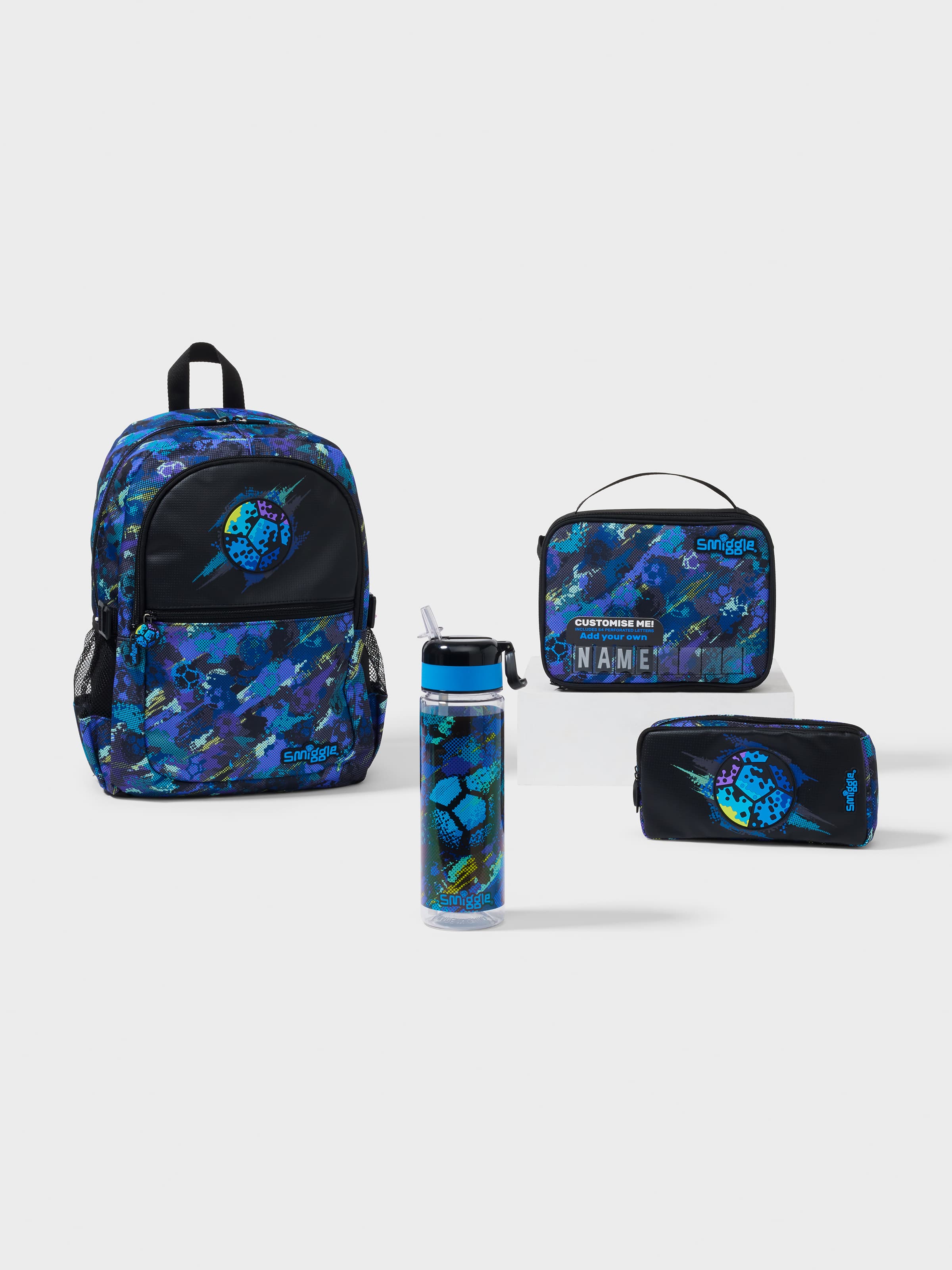 Smiggle - Trailblazer 4-पीस स्कूल बैग सेट