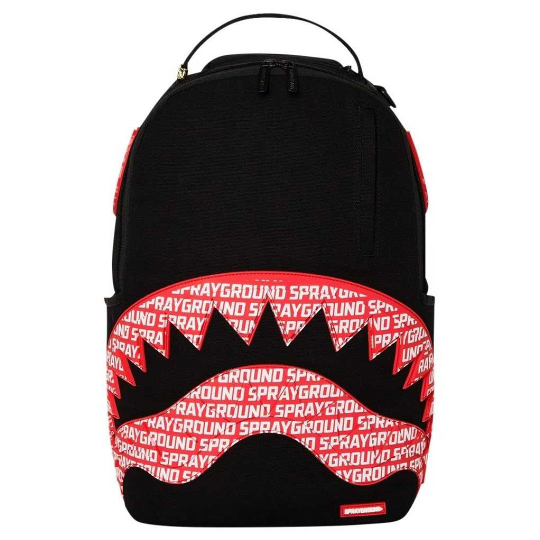 Sprayground - लोगो माउथ कोर Dlx कॉटन बैकपैक