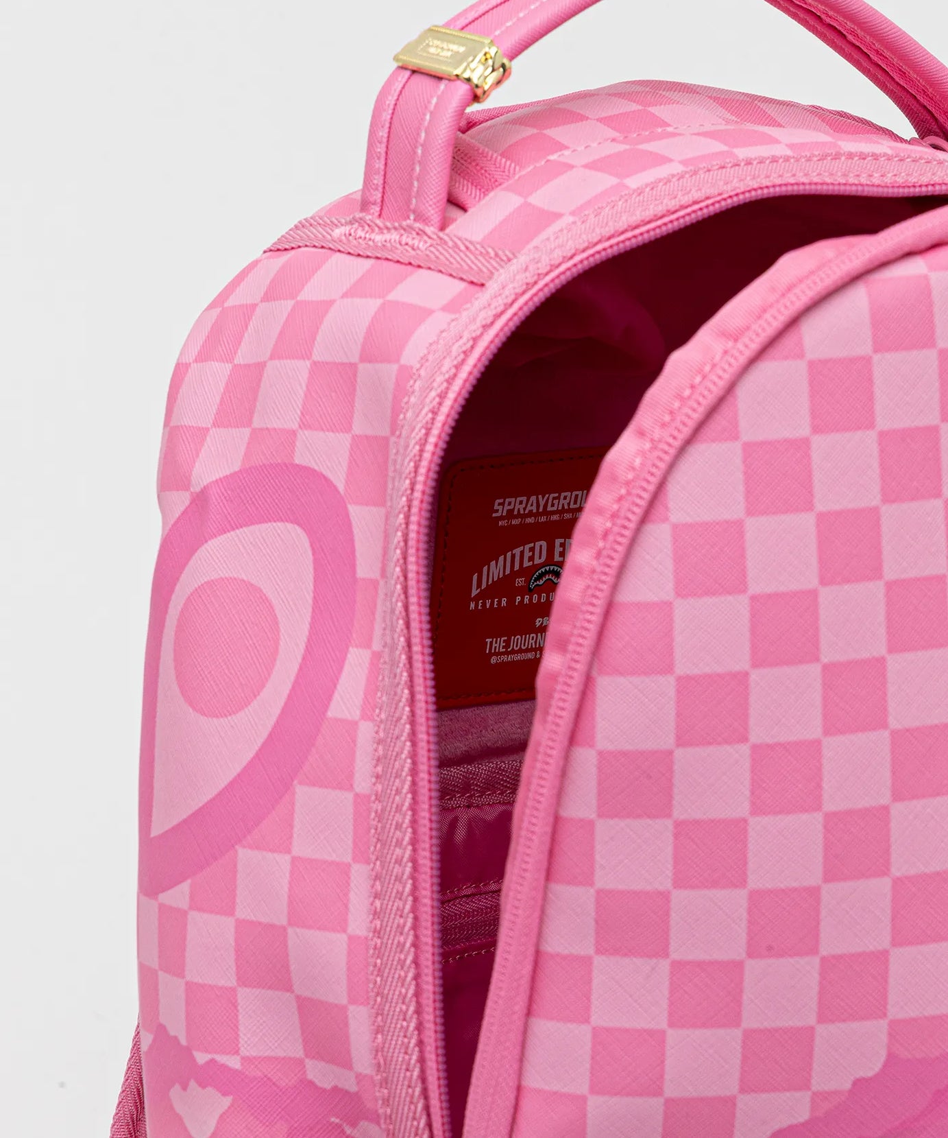 Sprayground - गुलाबी 3Am Riptide Dlxsv पीठ का बैग