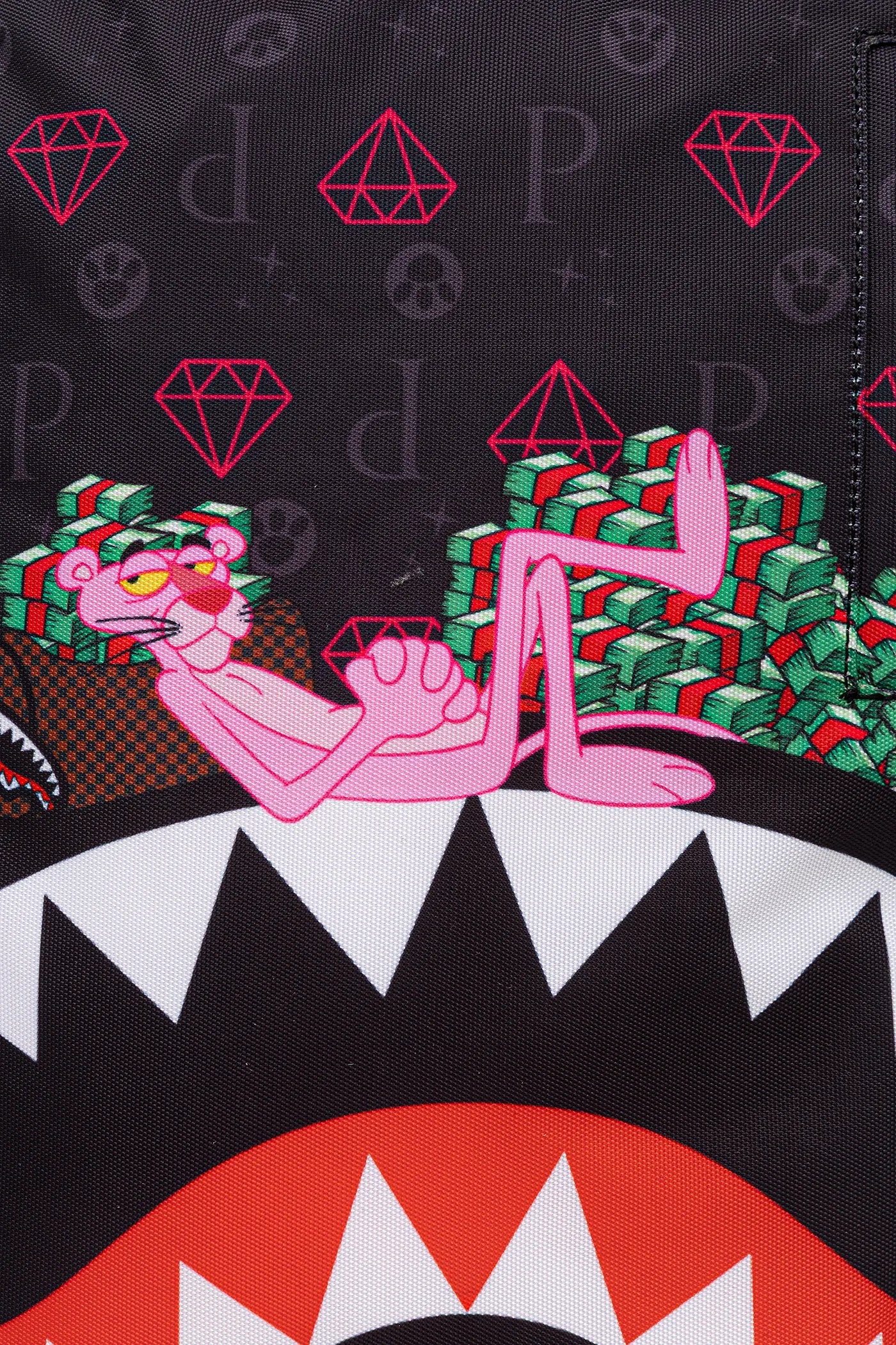 Sprayground - गुलाबी पैंथर पंजा निशान Dlxr पीठ बैग