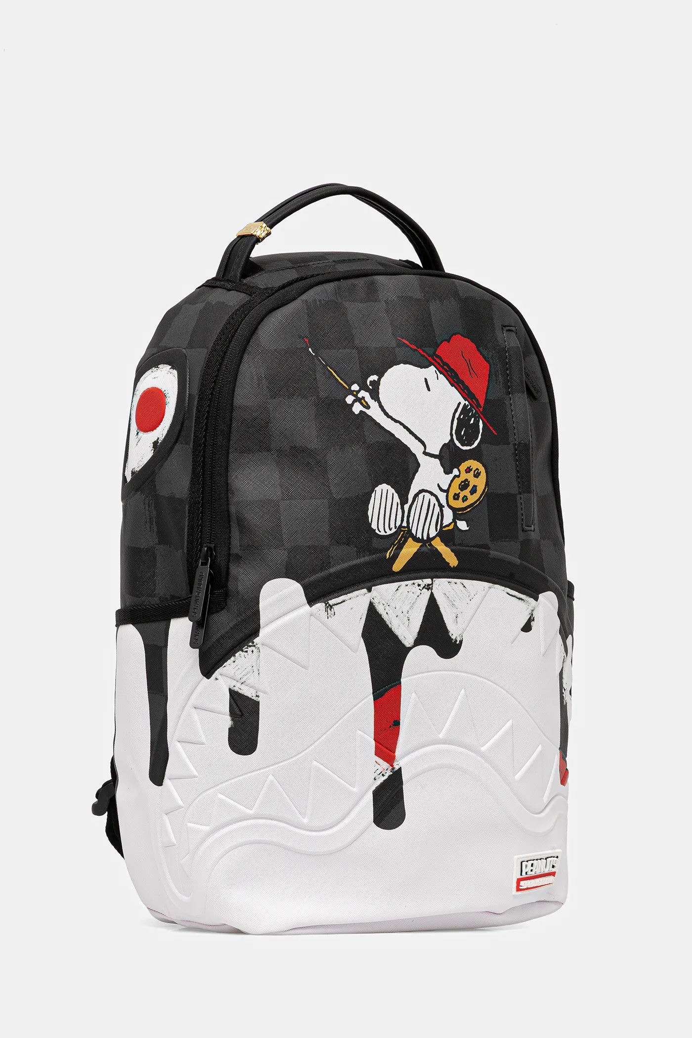 Sprayground - स्नूपी पेंटिंग शार्क Dlxsv बैकपैक