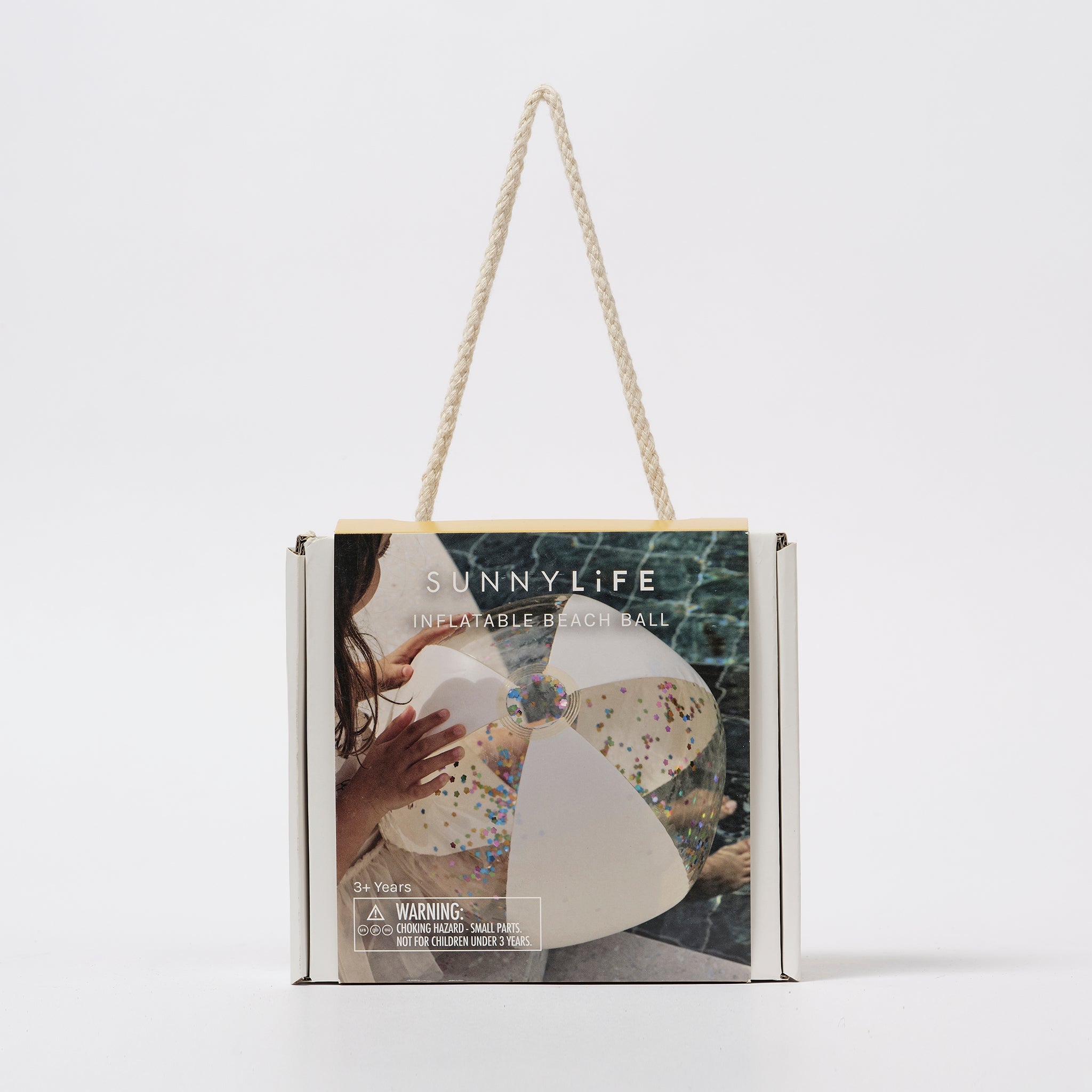 Sunnylife - कॉटन कैंडी फुलाने वाला चमकीला बीच बॉल