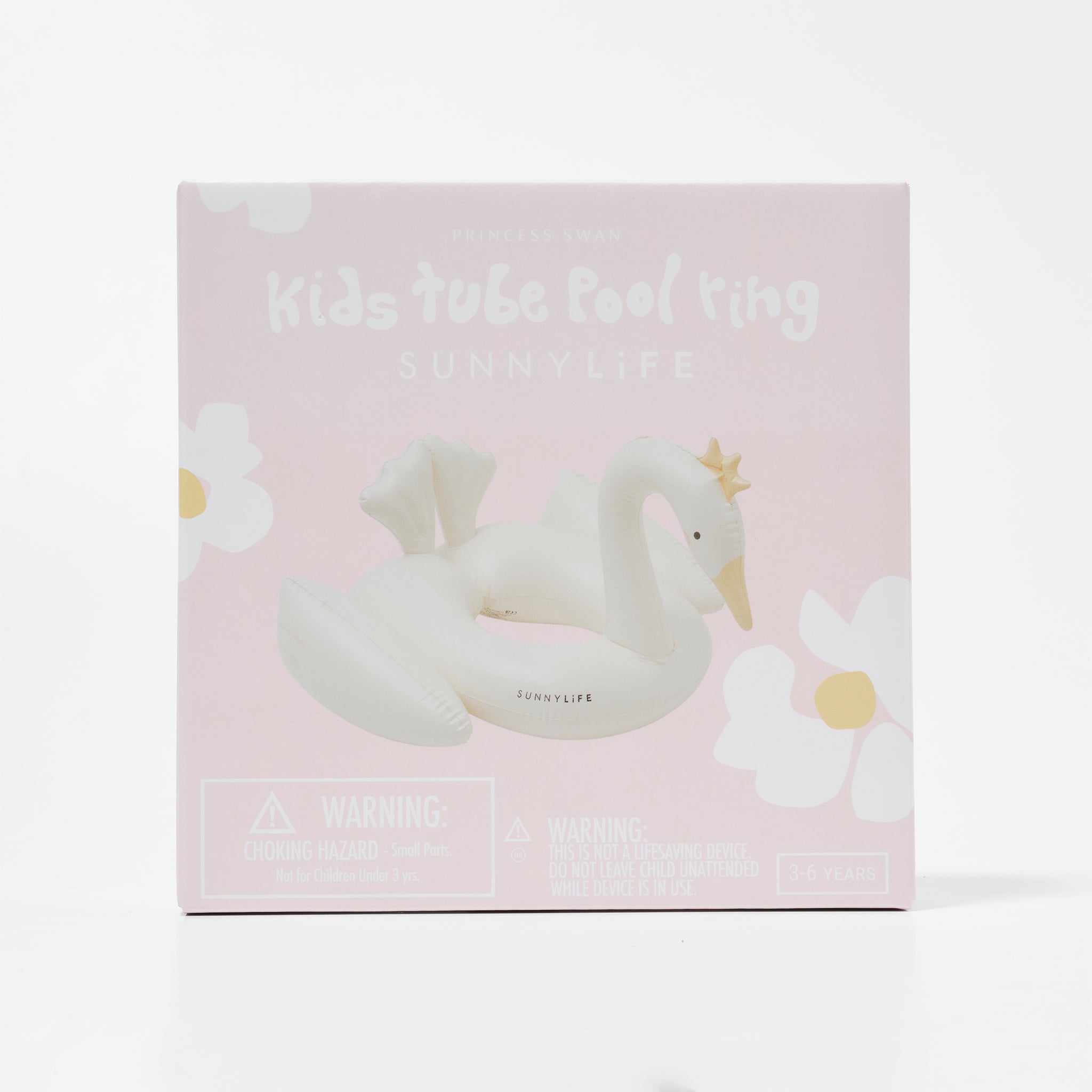 Sunnylife - प्रिंसेस हंस बच्चों के लिए फुलाने वाला समुद्र और स्विमिंग पूल का रिंग