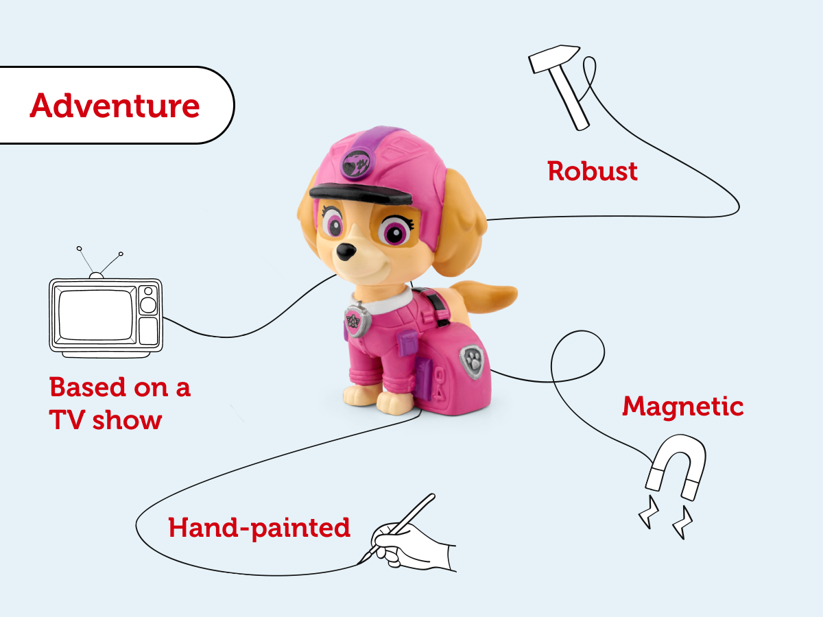 Tonies - पाव पेट्रोल जंगल के बच्चे: स्काई अंग्रेज़ी आवाज़ वाला आंकड़ा