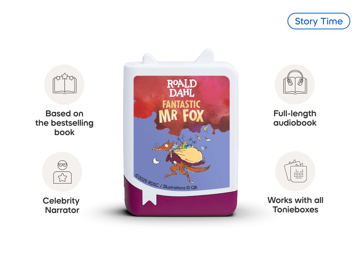 Tonies - रॉल्ड डाहल फैंटास्टिक मिस्टर फॉक्स अंग्रेज़ी वॉइस फिगर